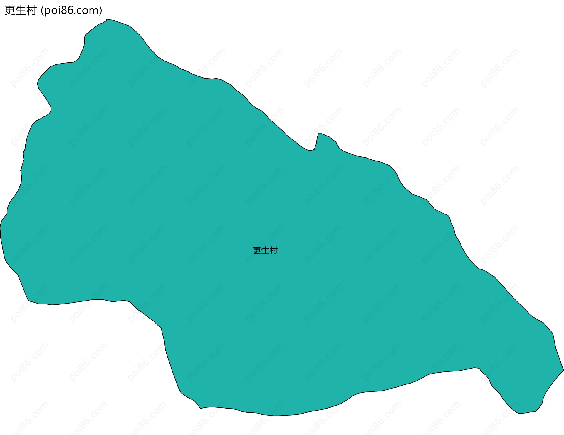 更生村边界地图