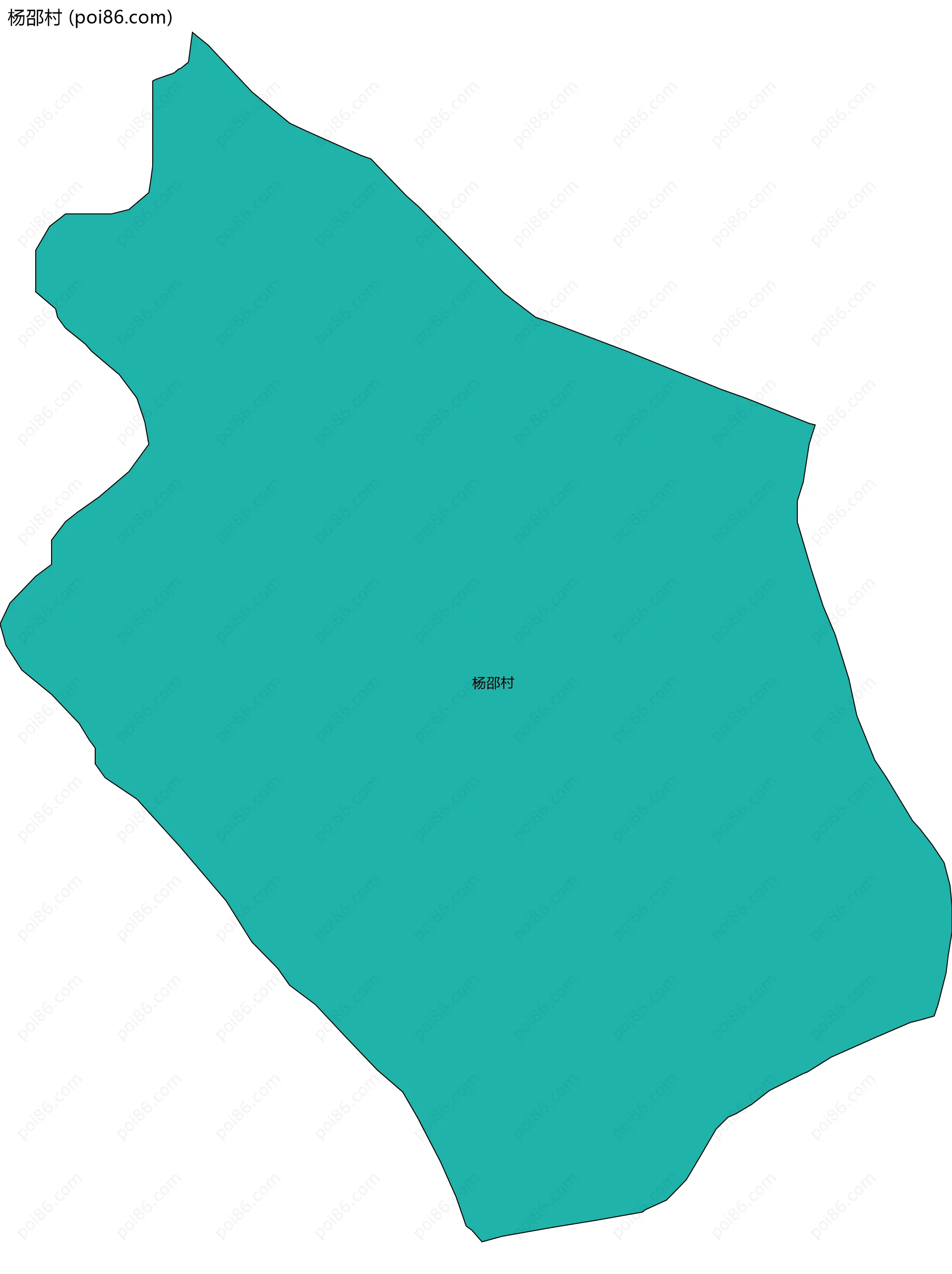 杨邵村边界地图