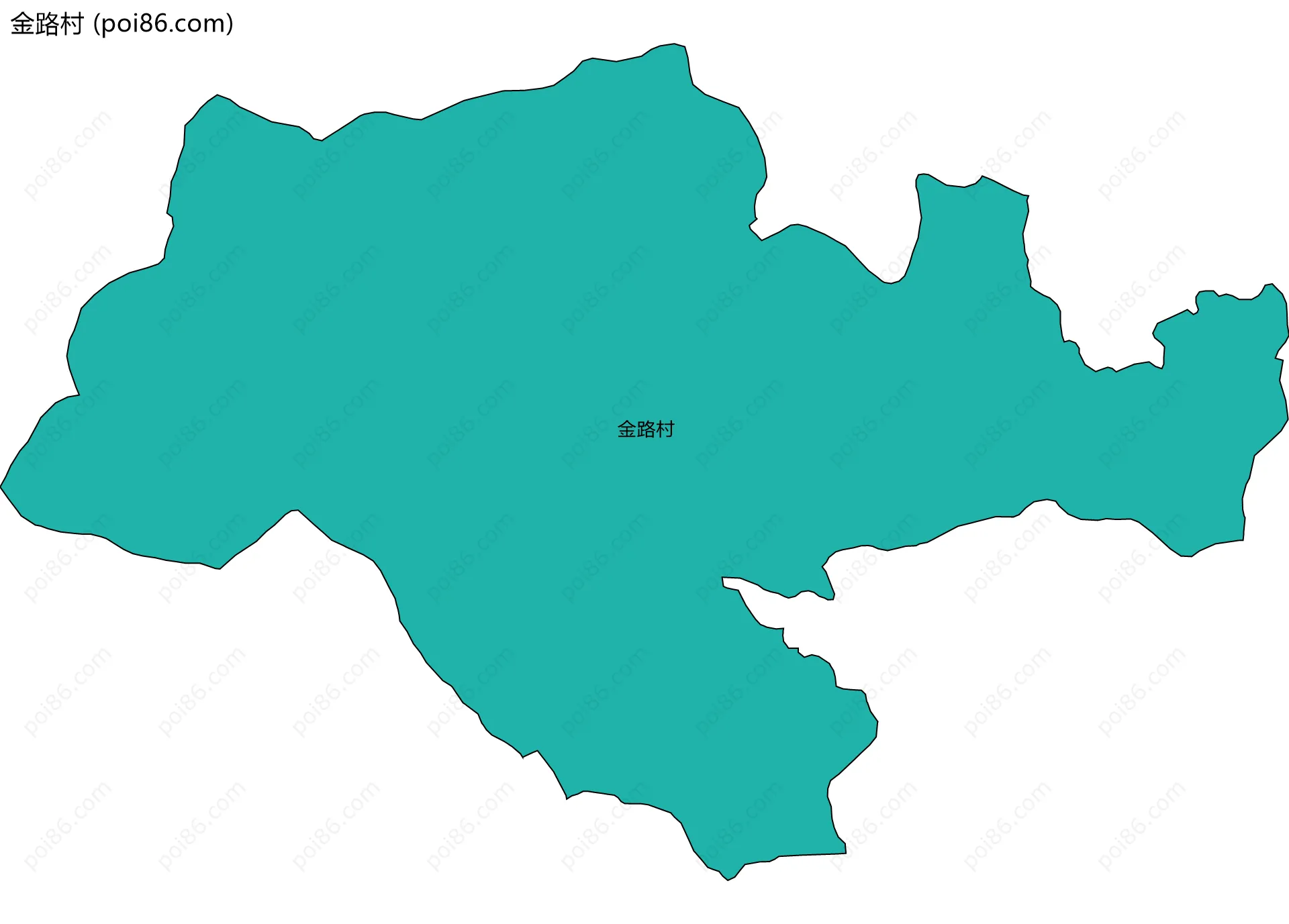 金路村边界地图