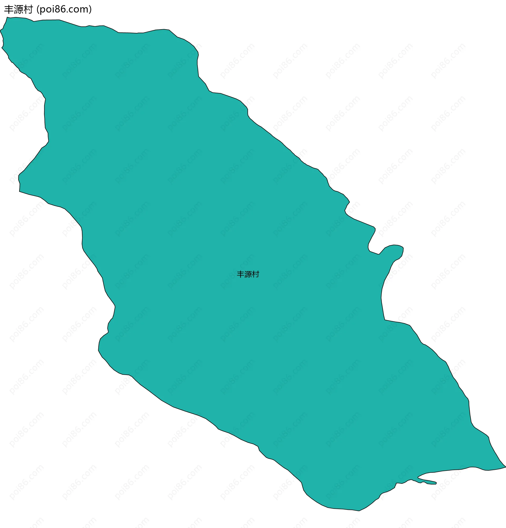丰源村边界地图