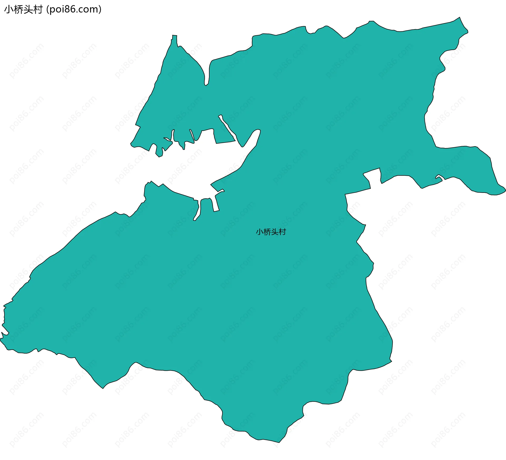 小桥头村边界地图