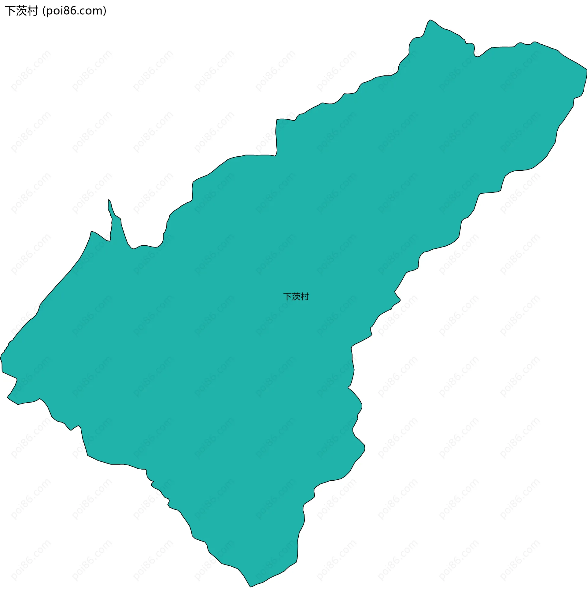 下茨村边界地图