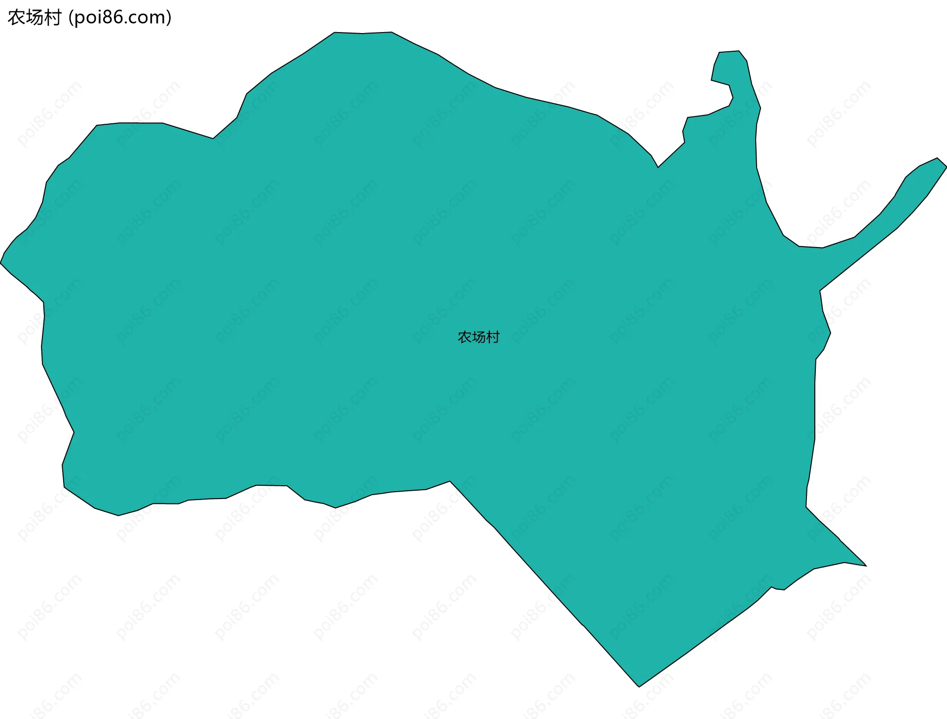 农场村边界地图