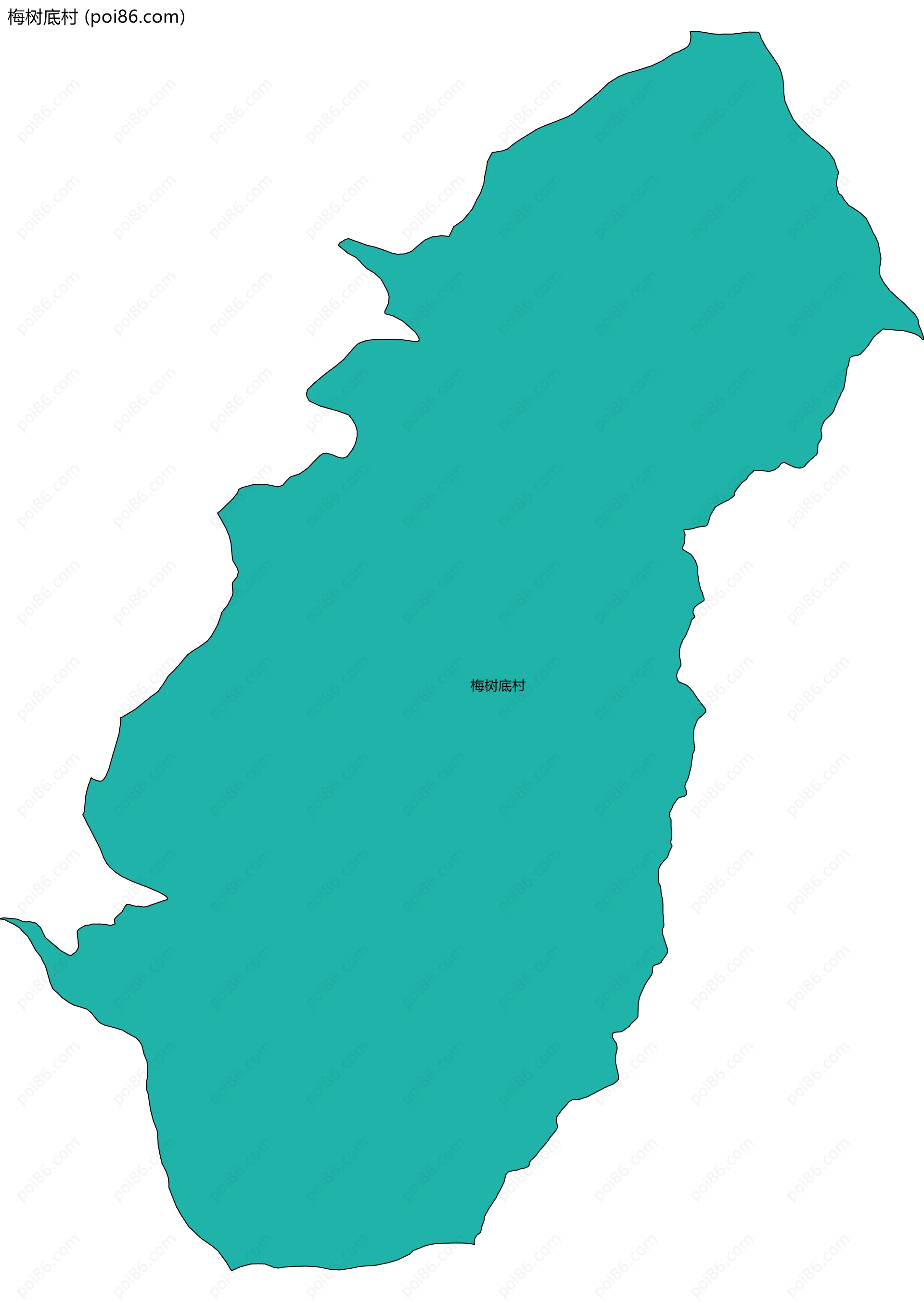 梅树底村边界地图