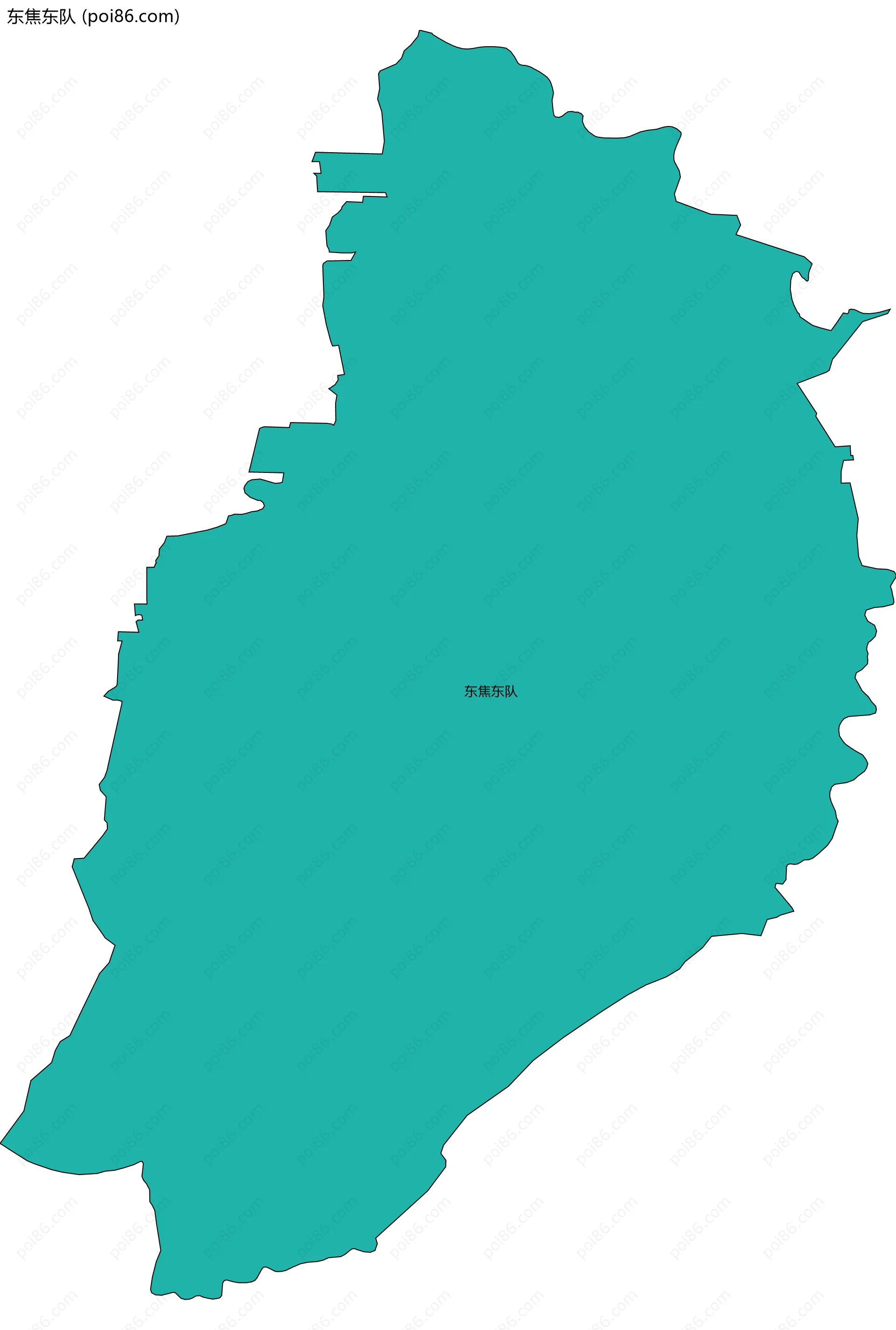 东焦东队边界地图