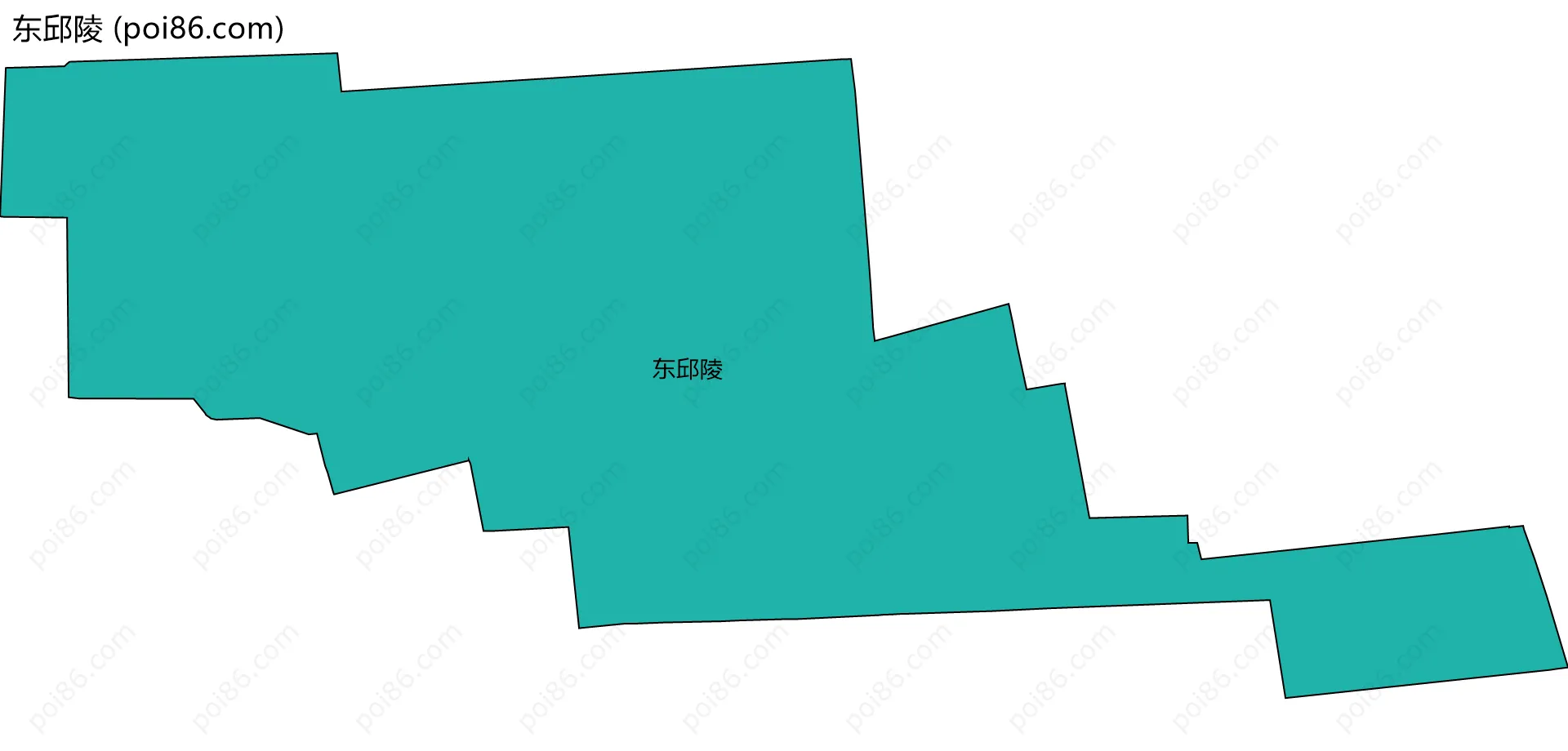 东邱陵边界地图