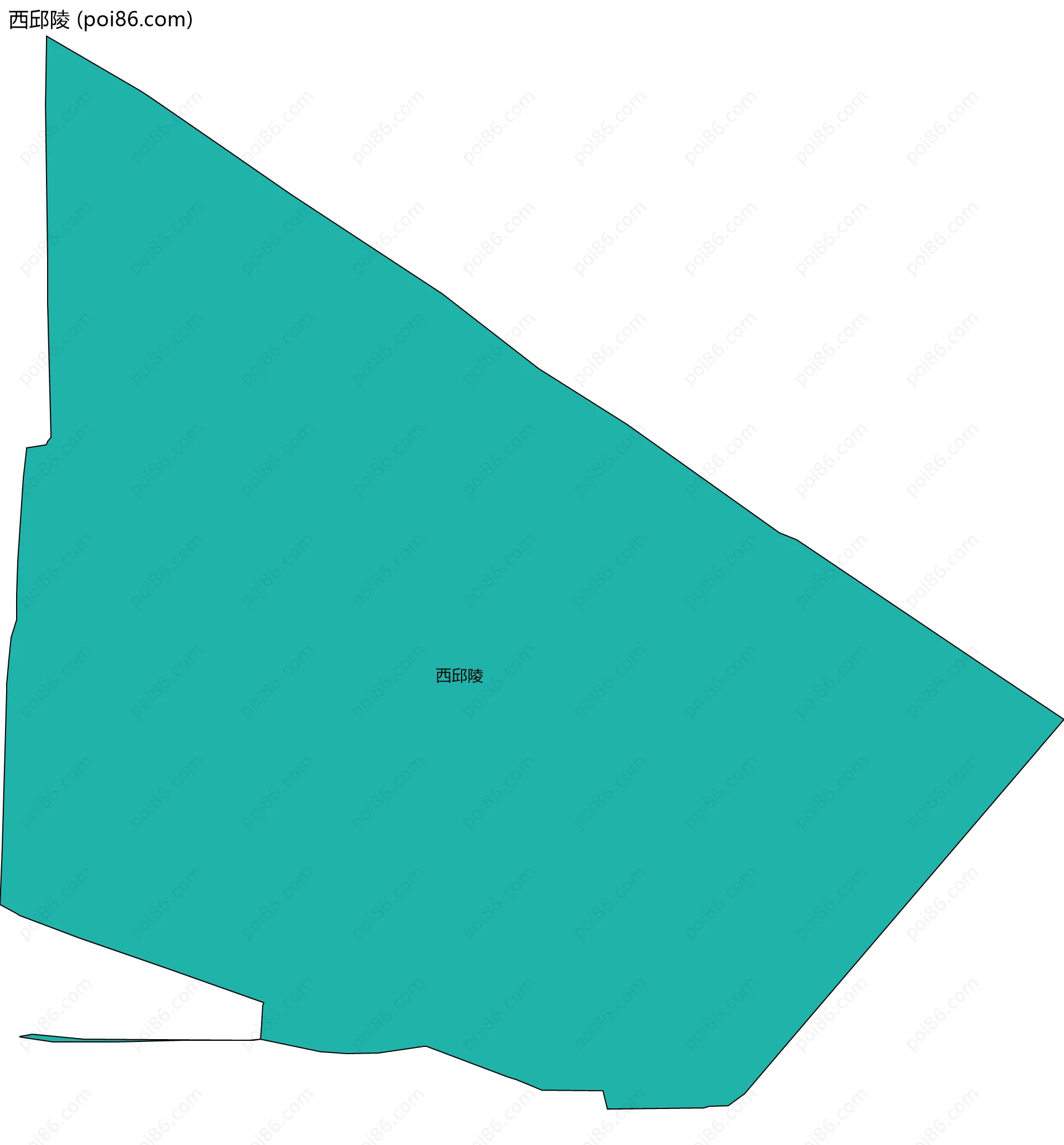 西邱陵边界地图