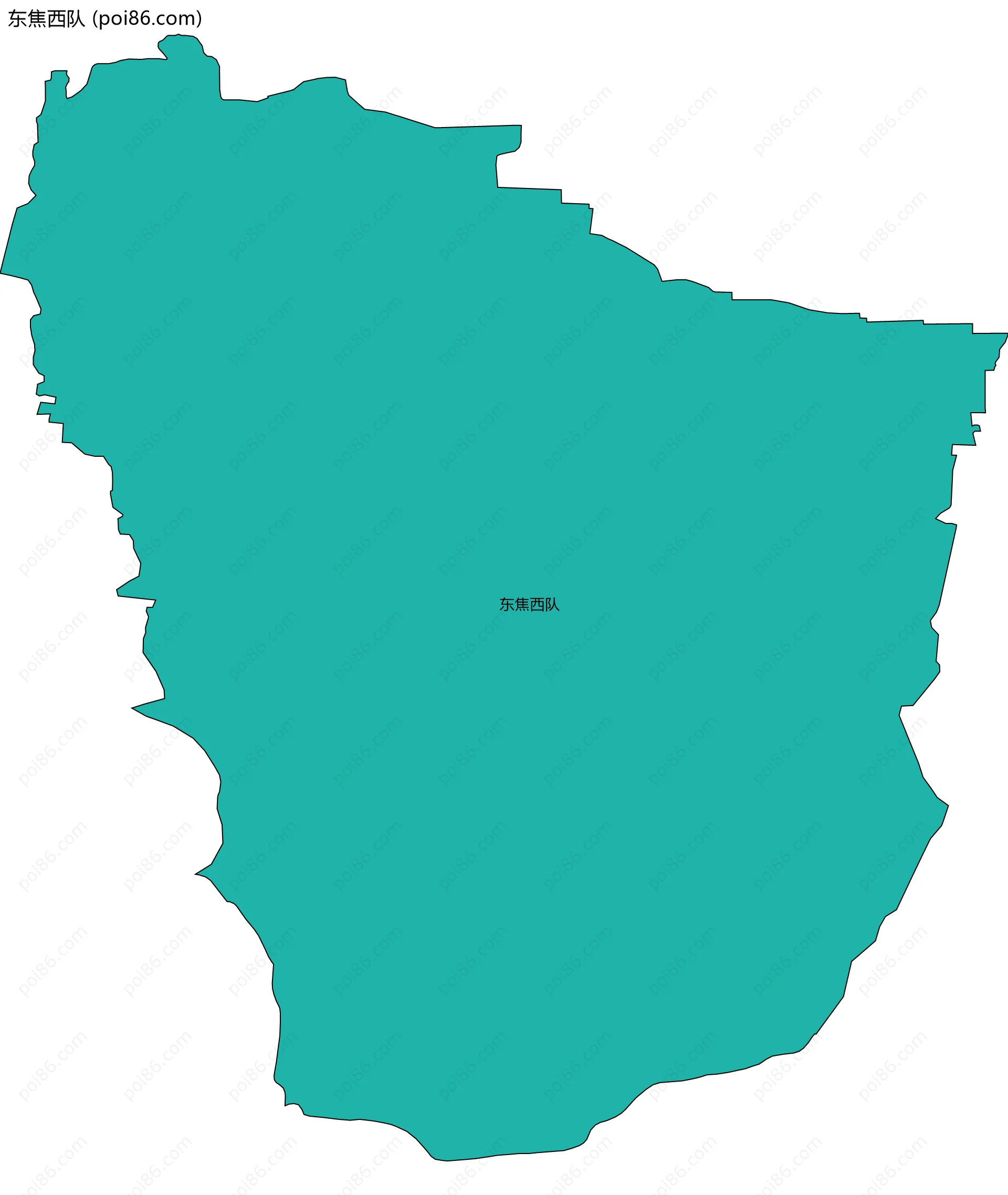 东焦西队边界地图