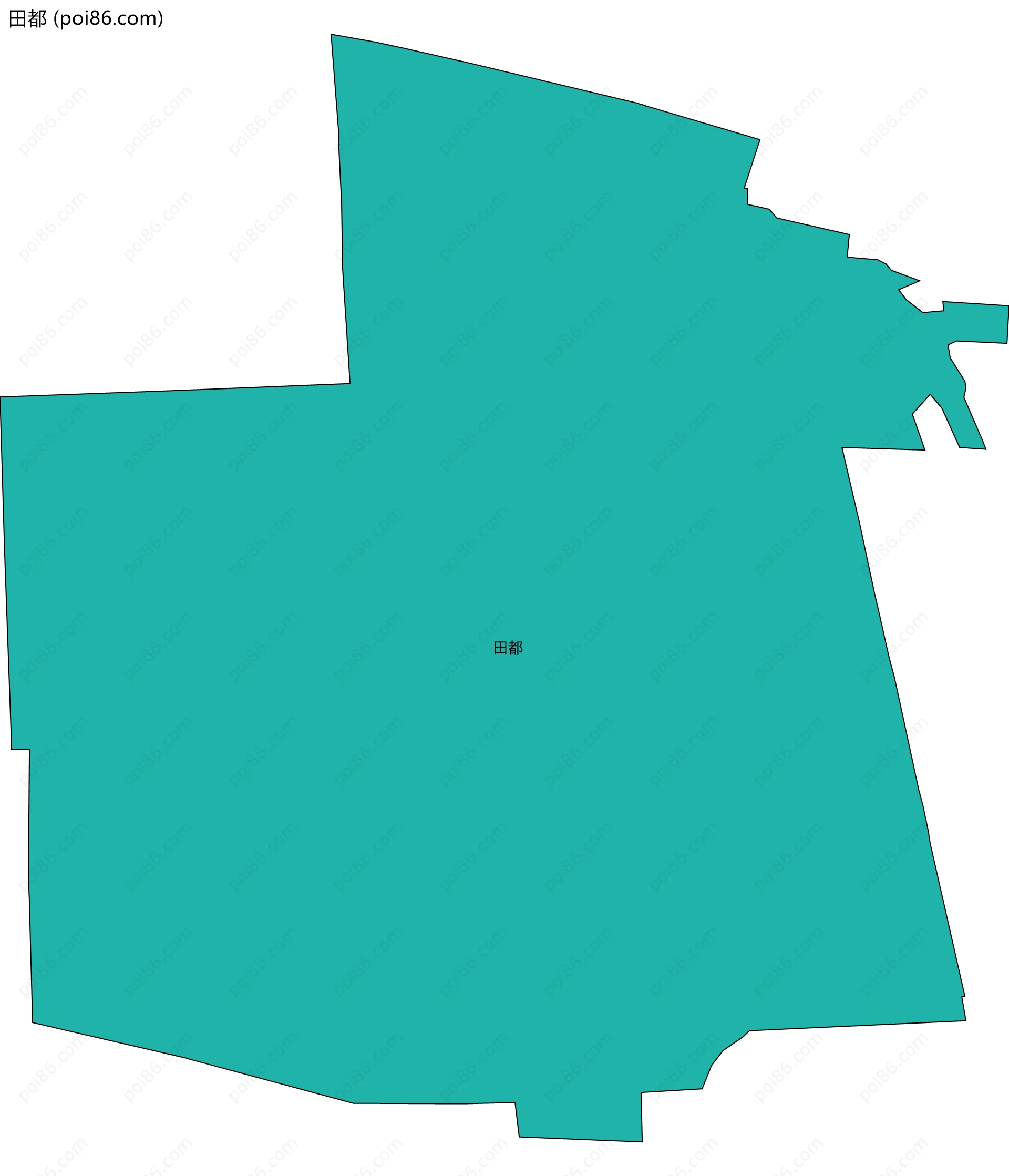 田都边界地图