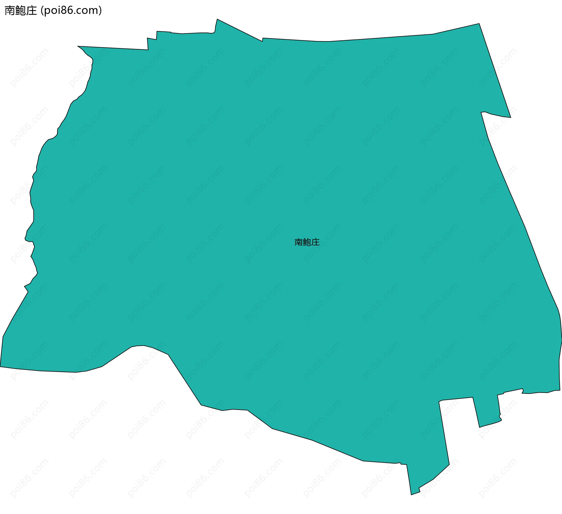 南鲍庄边界地图