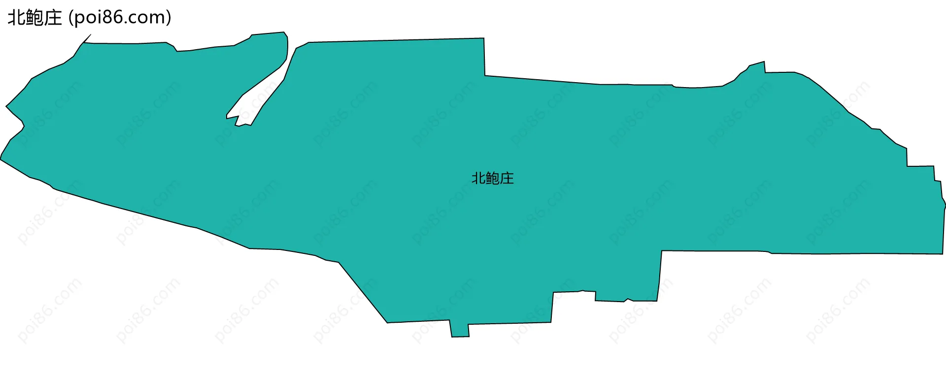 北鲍庄边界地图