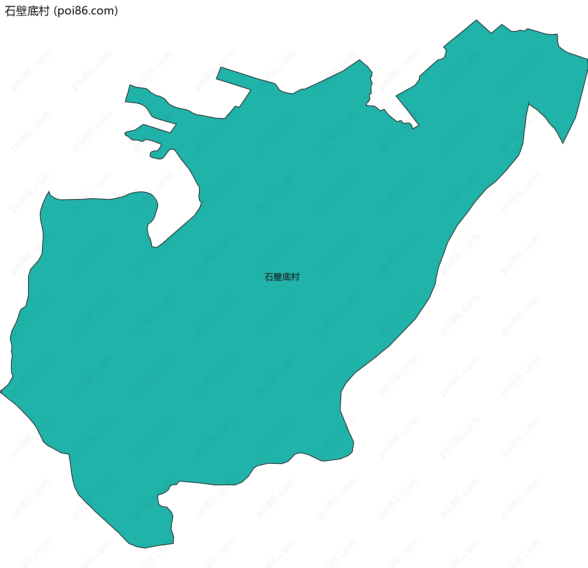 石壁底村边界地图