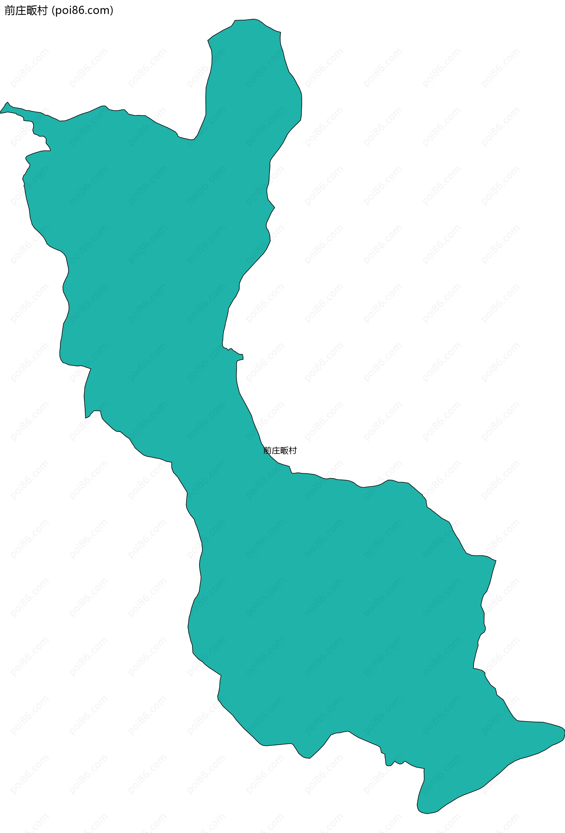 前庄畈村边界地图