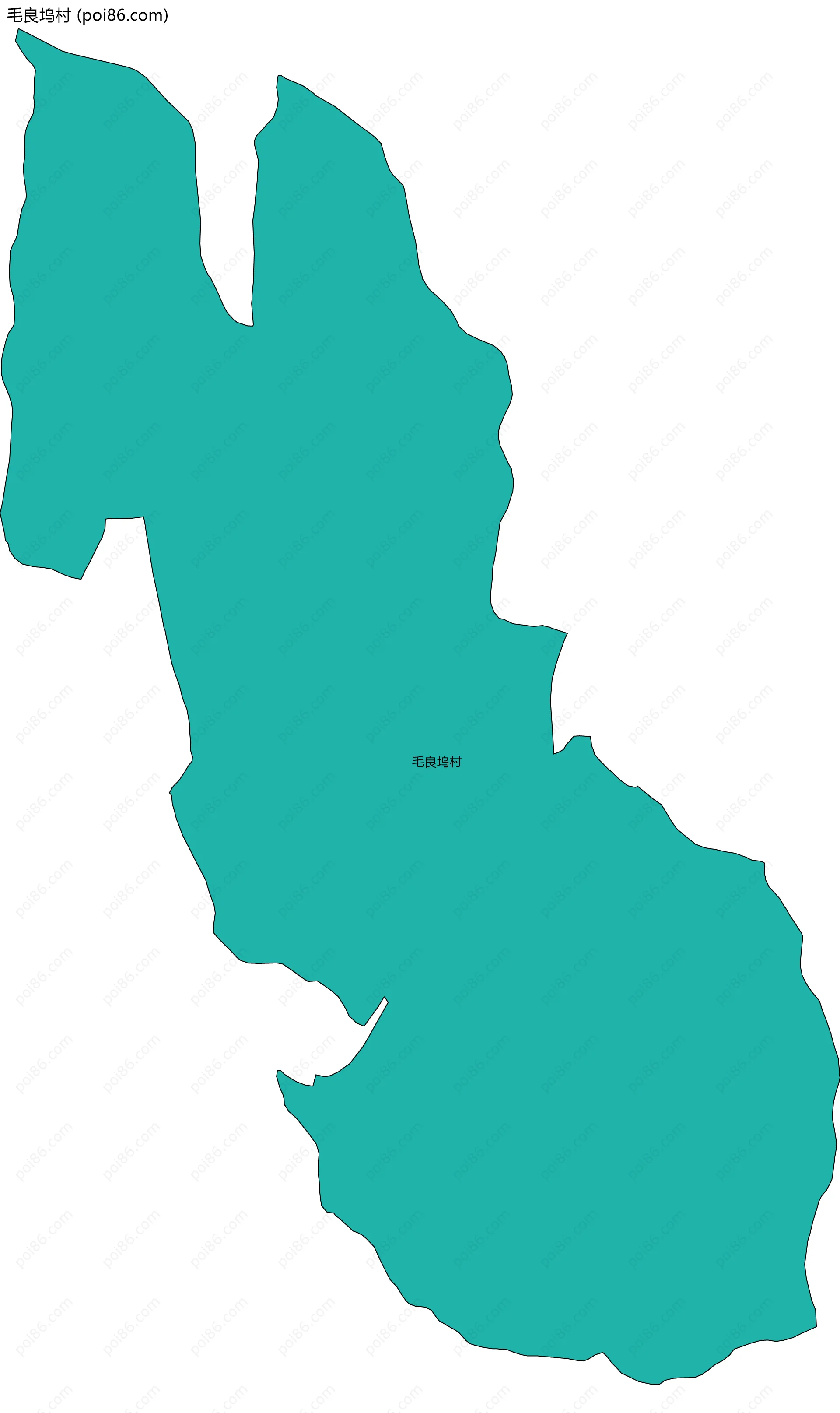 毛良坞村边界地图