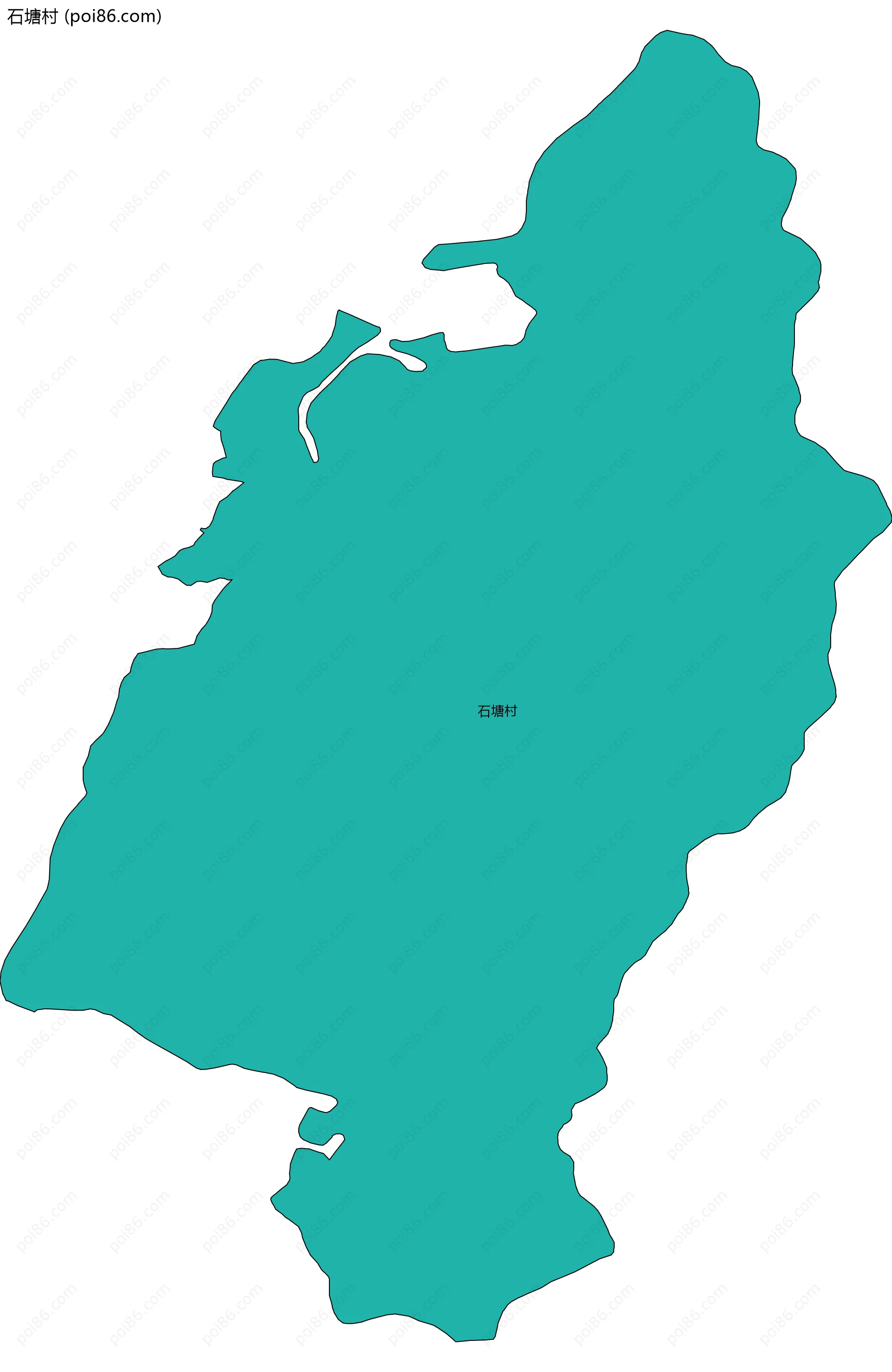 石塘村边界地图