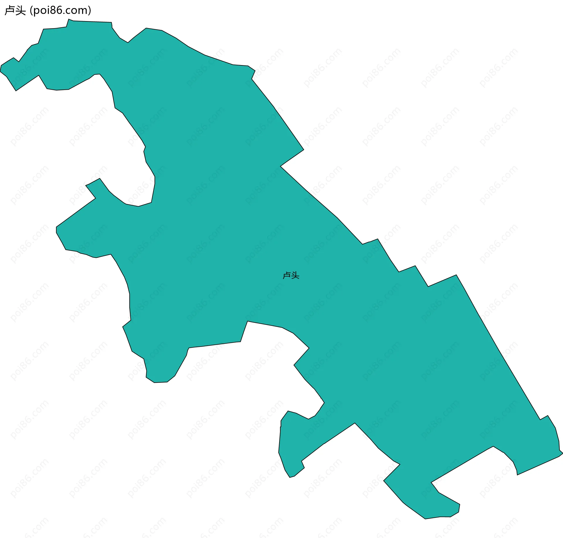 卢头边界地图
