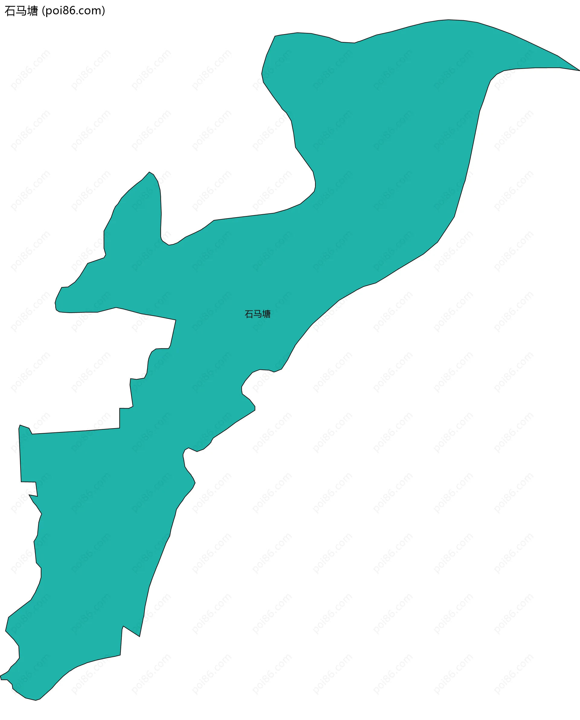 石马塘边界地图