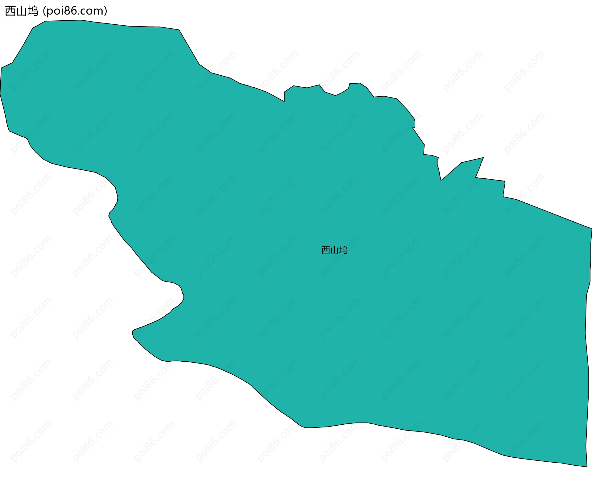 西山坞边界地图
