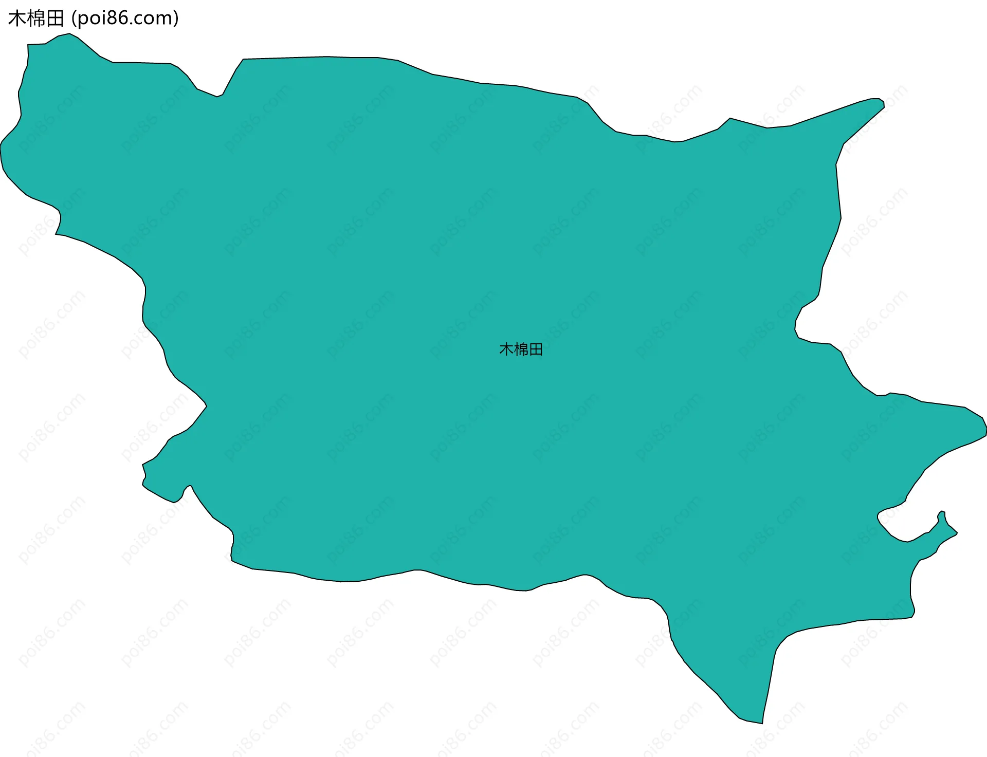 木棉田边界地图