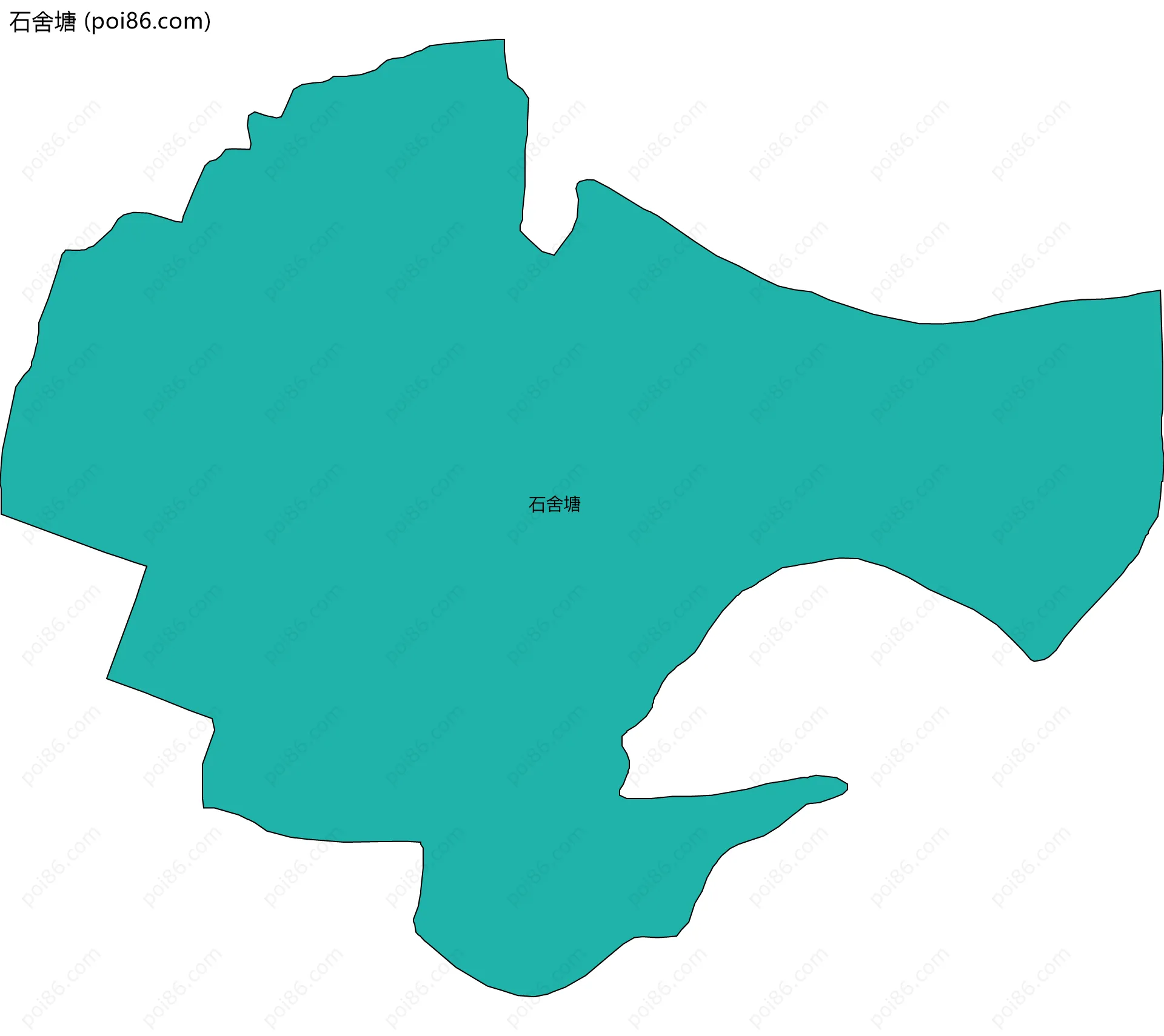 石舍塘边界地图