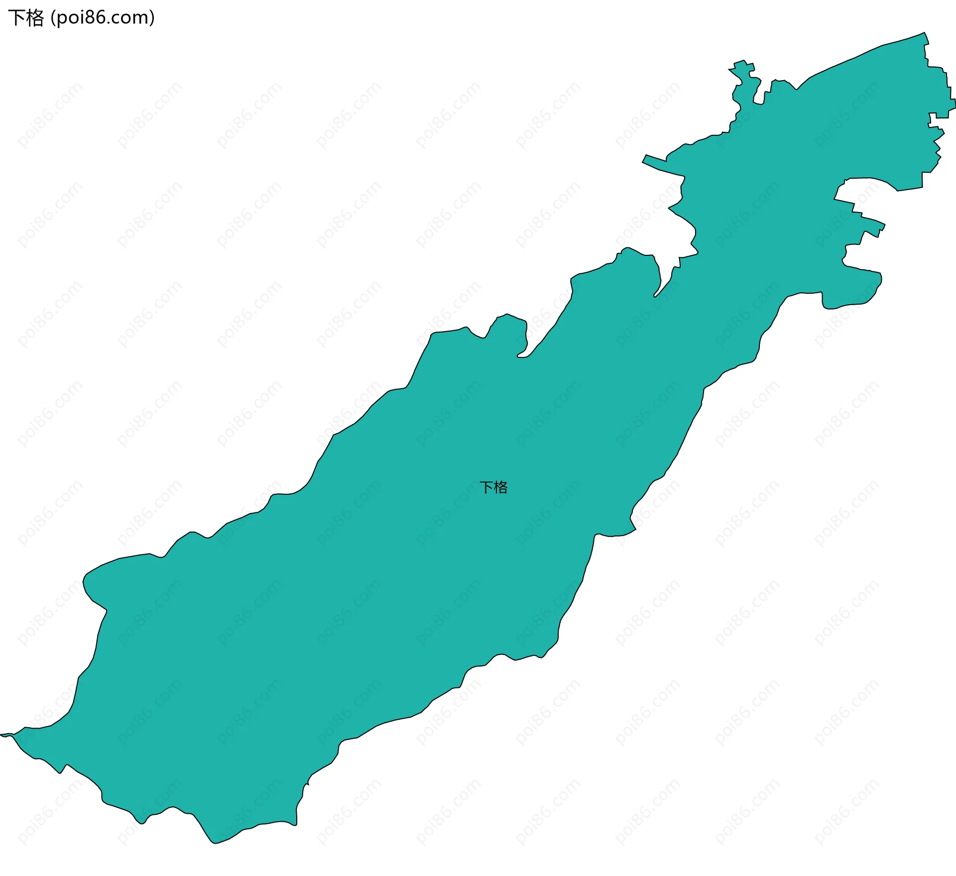 下格边界地图
