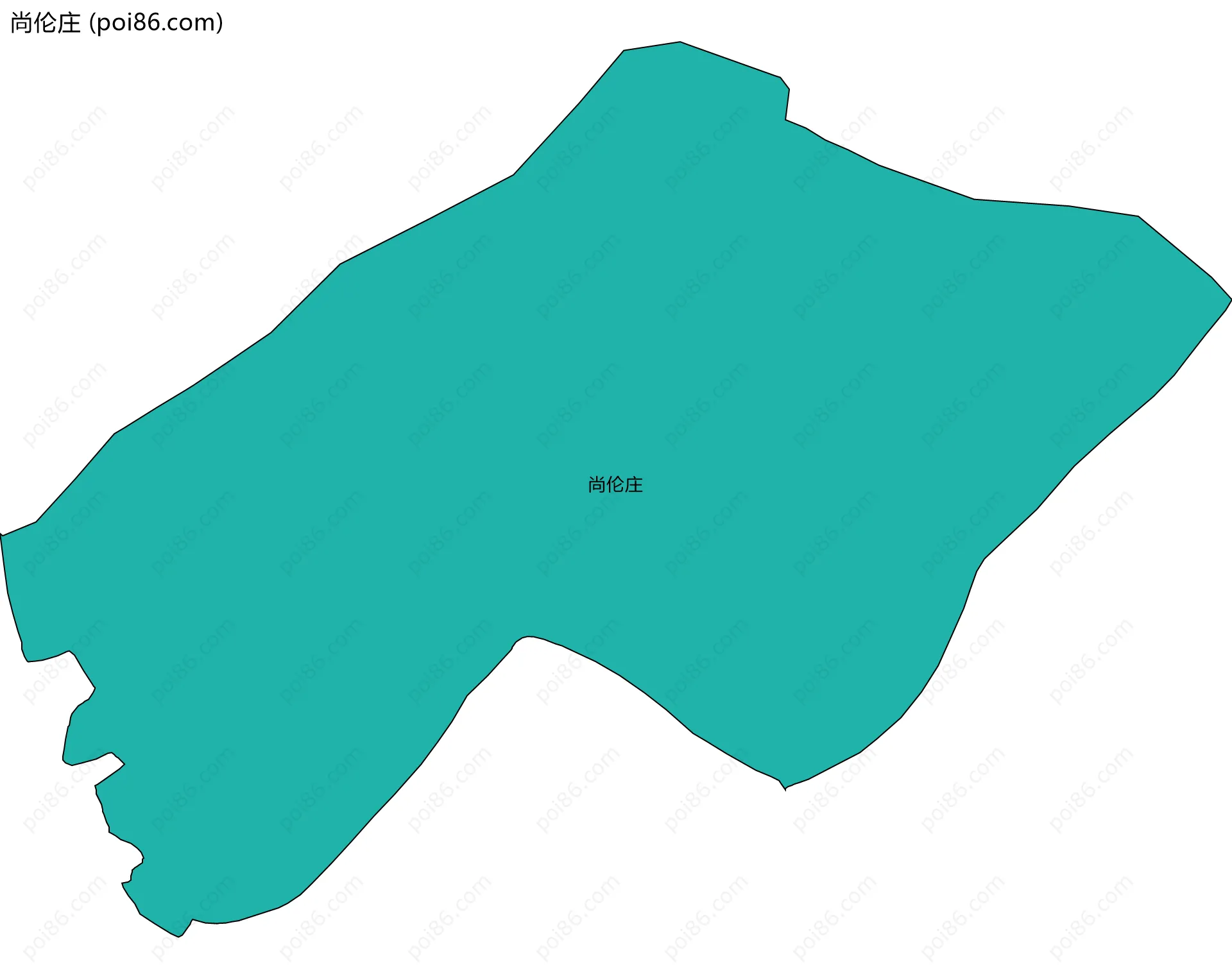尚伦庄边界地图