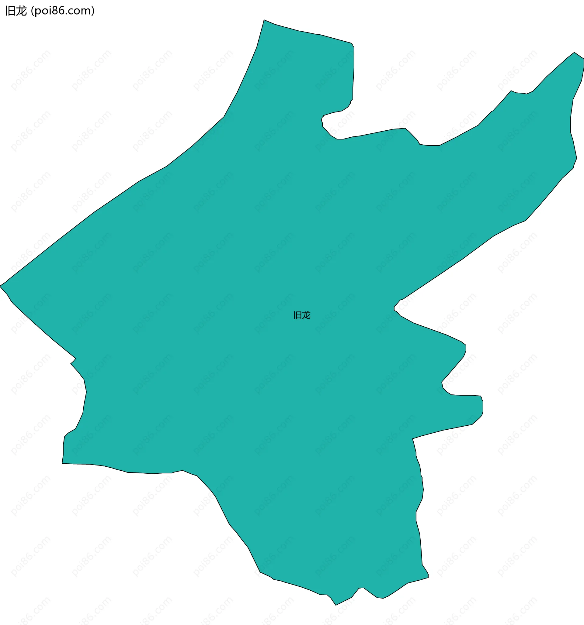 旧龙边界地图