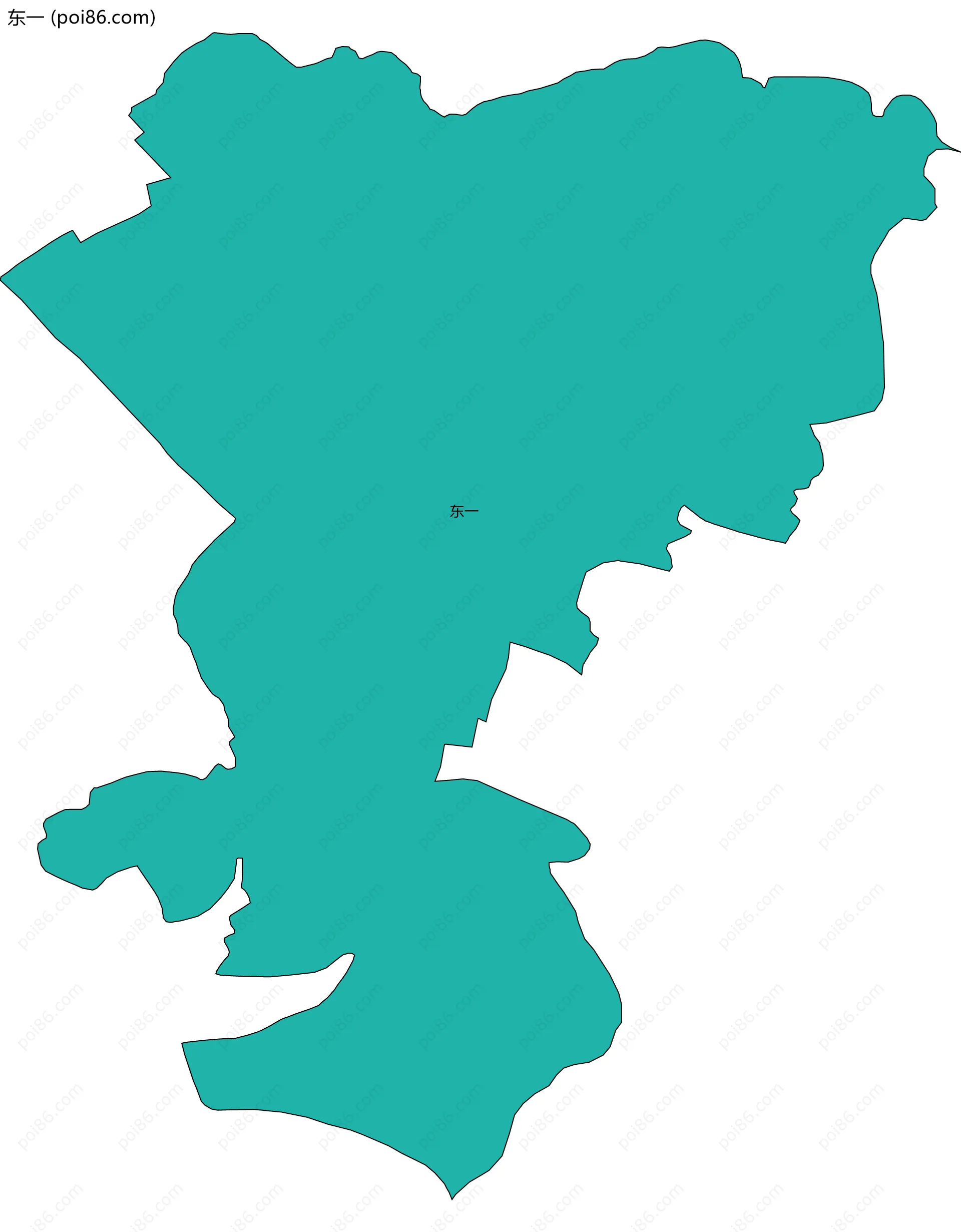 东一边界地图
