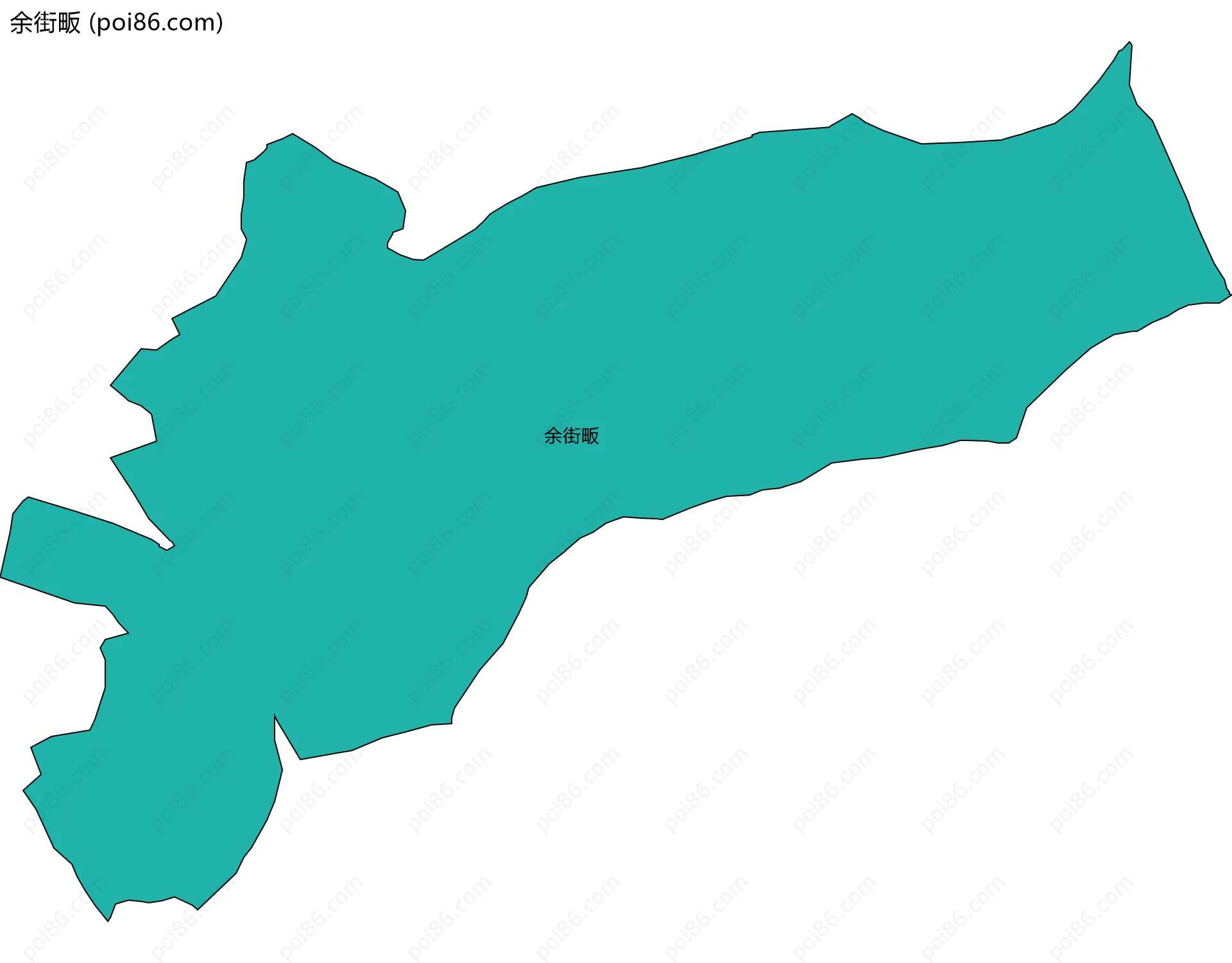 余街畈边界地图