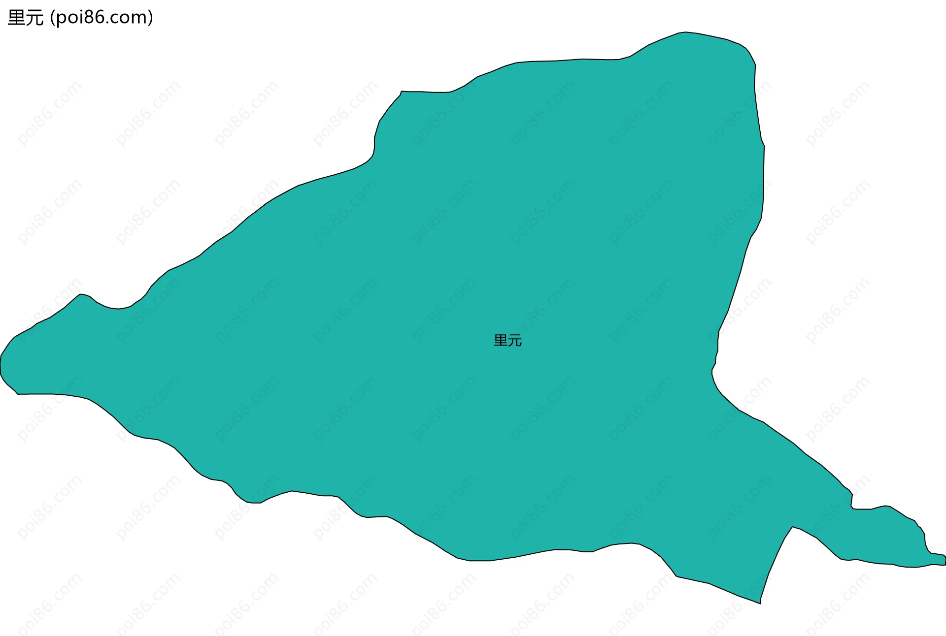 里元边界地图