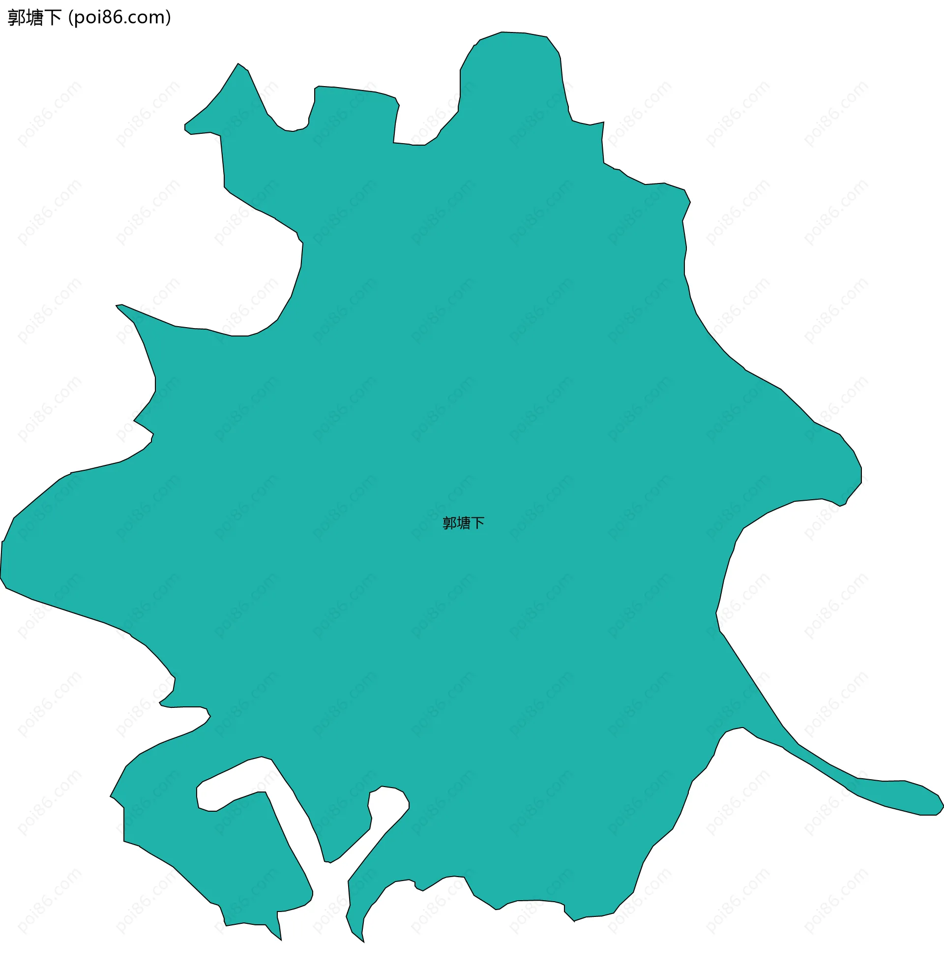 郭塘下边界地图