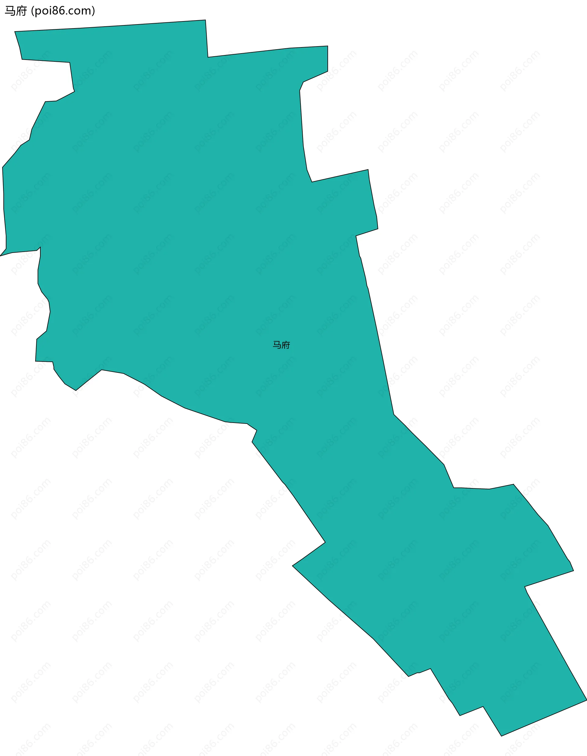 马府边界地图