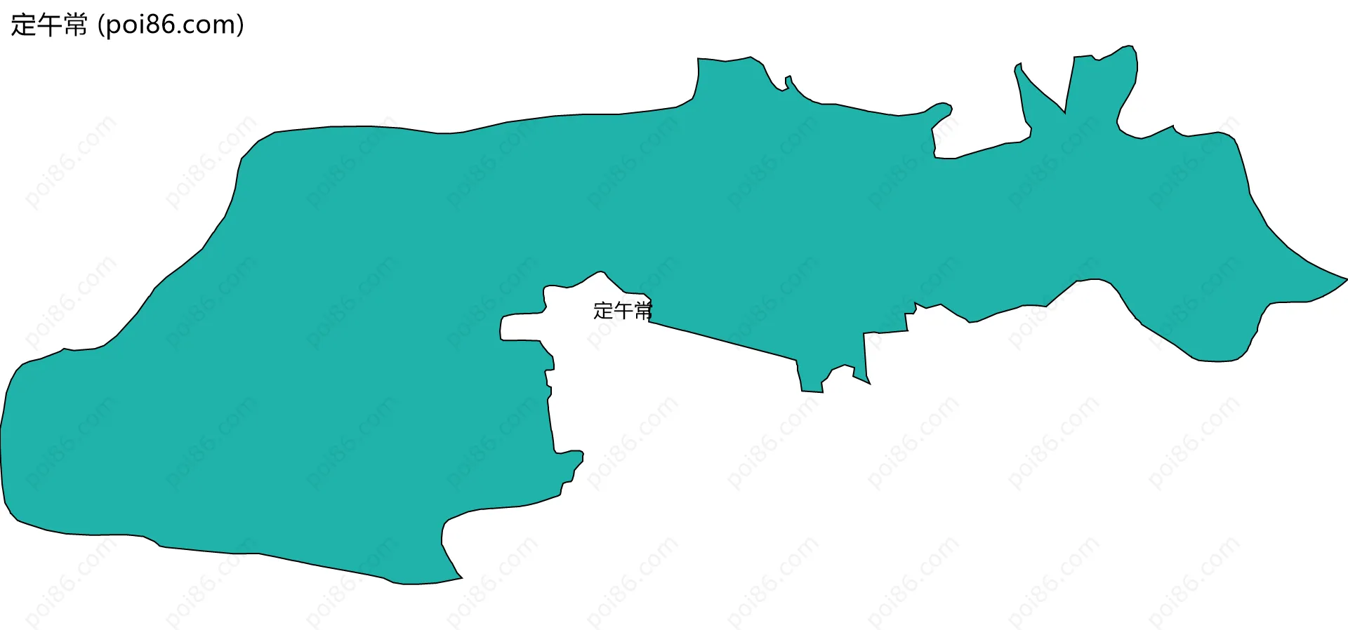 定午常边界地图