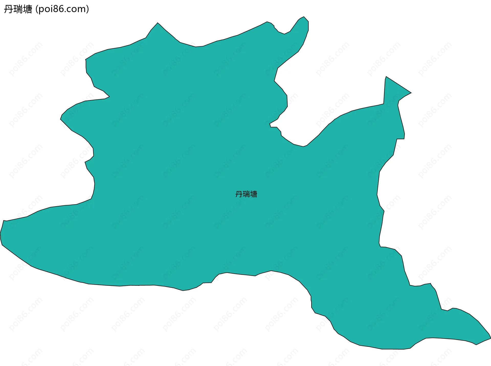 丹瑞塘边界地图