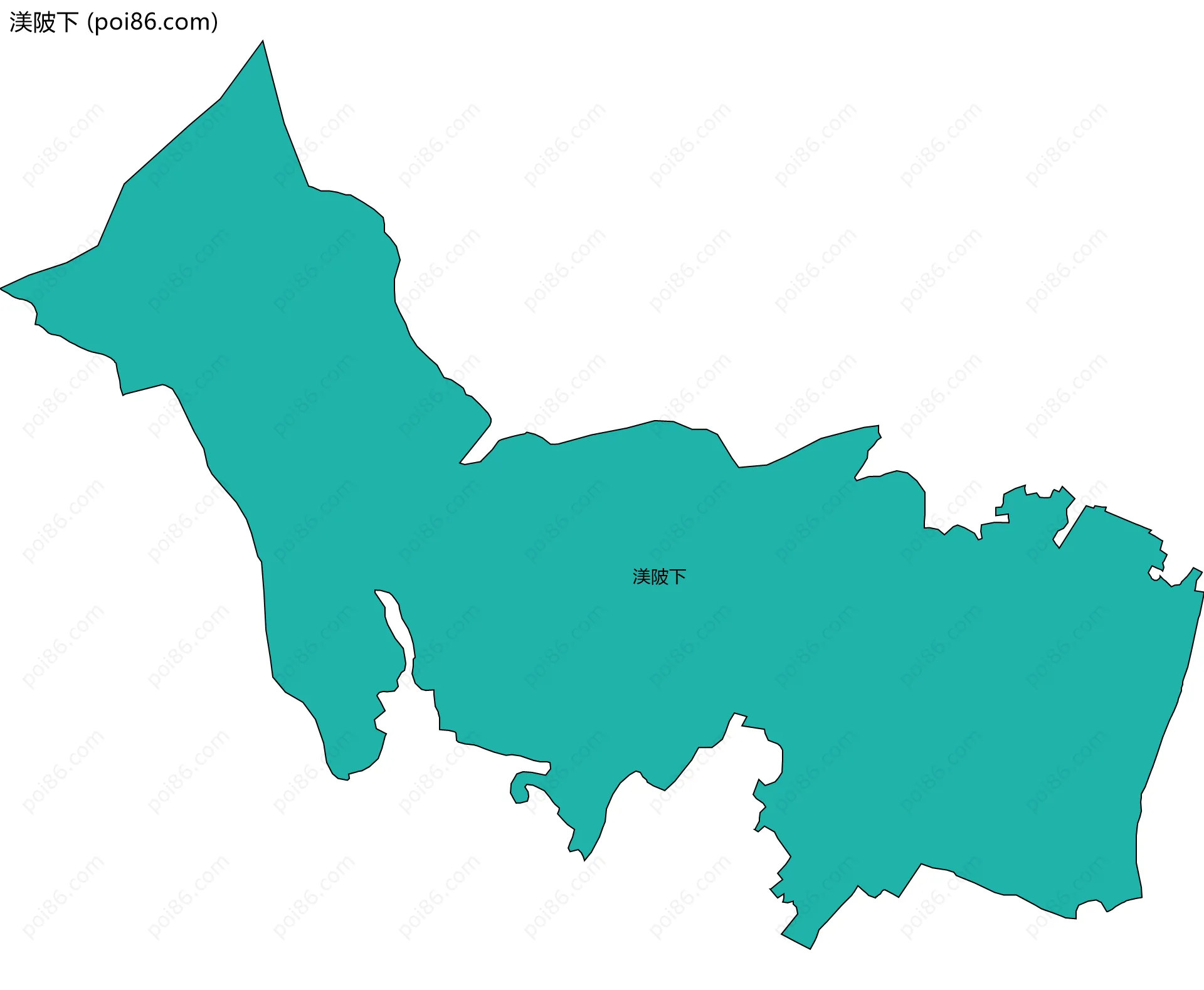 渼陂下边界地图