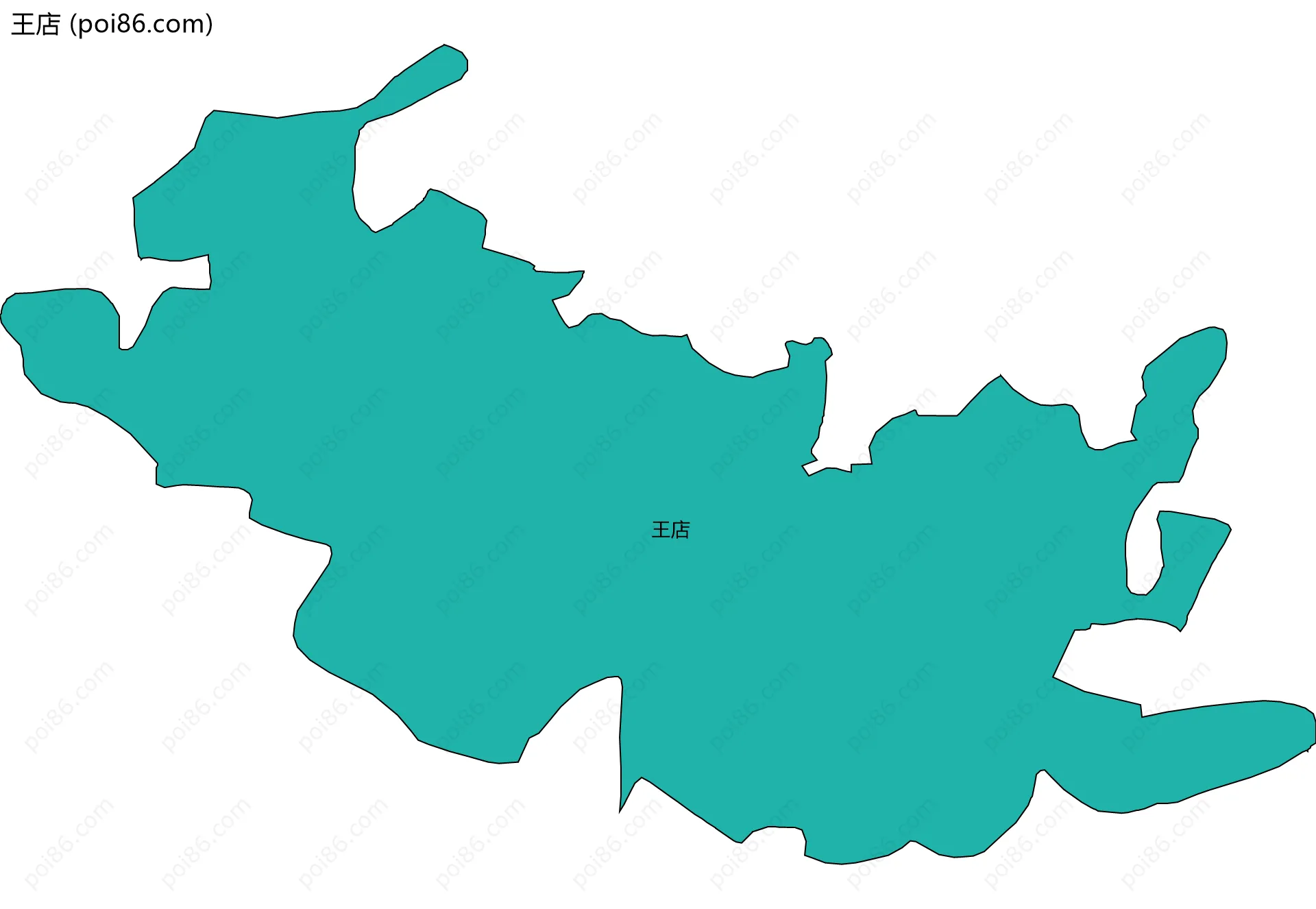王店边界地图