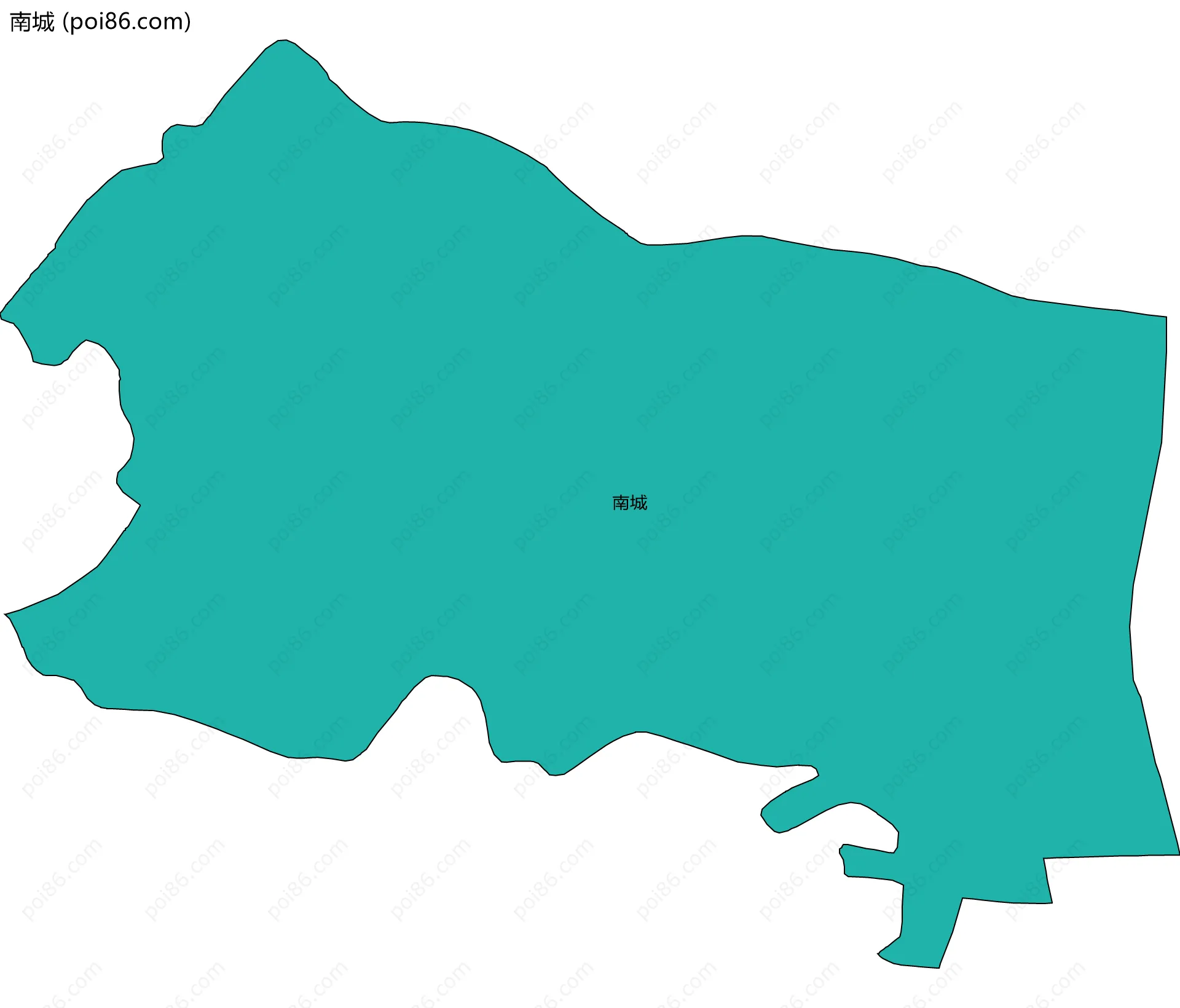 南城边界地图