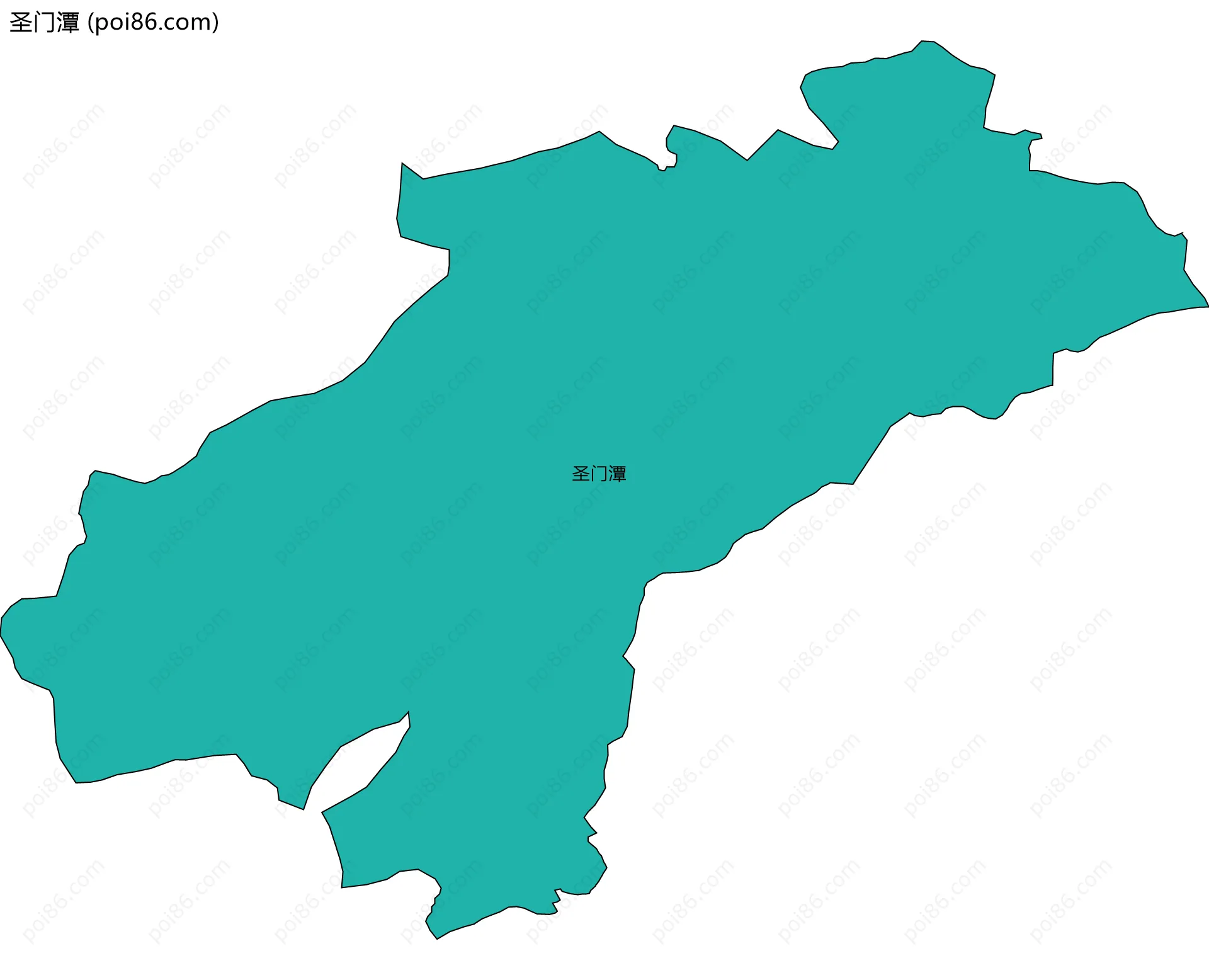 圣门潭边界地图