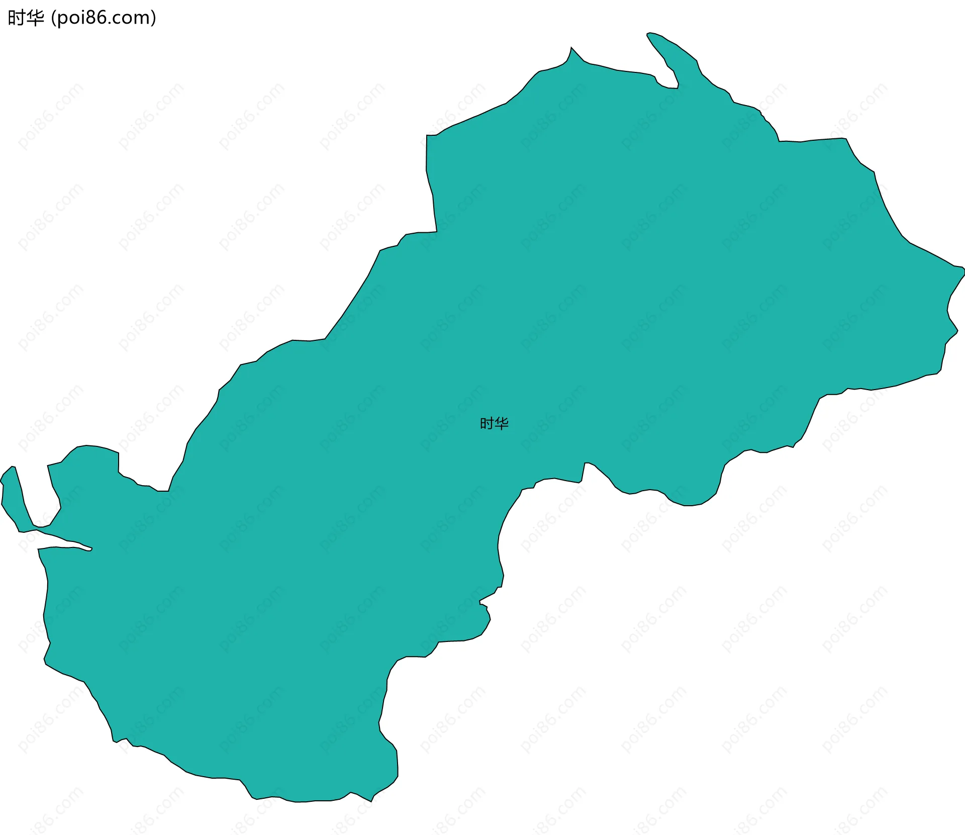 时华边界地图