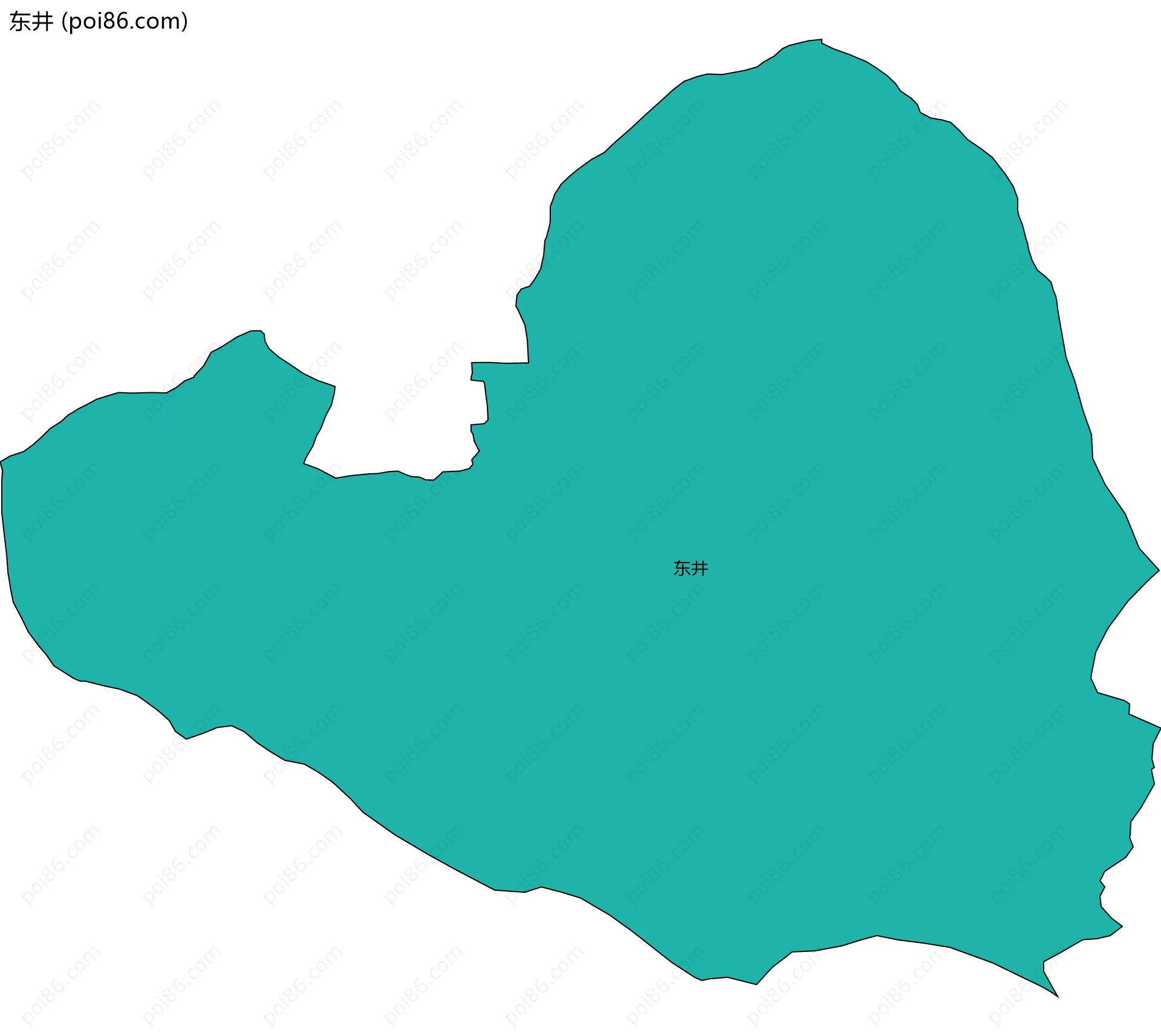 东井边界地图