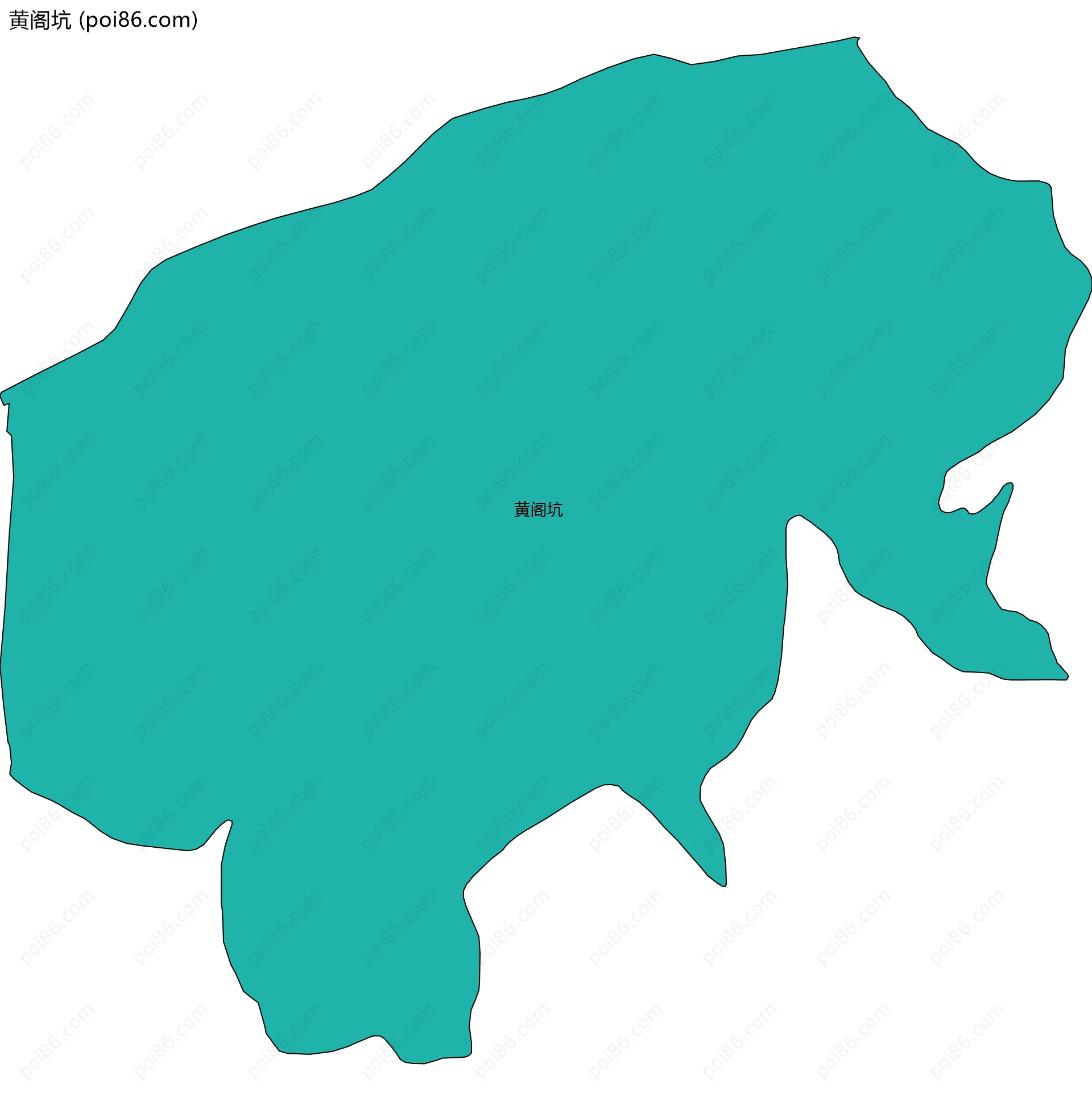 黄阁坑边界地图