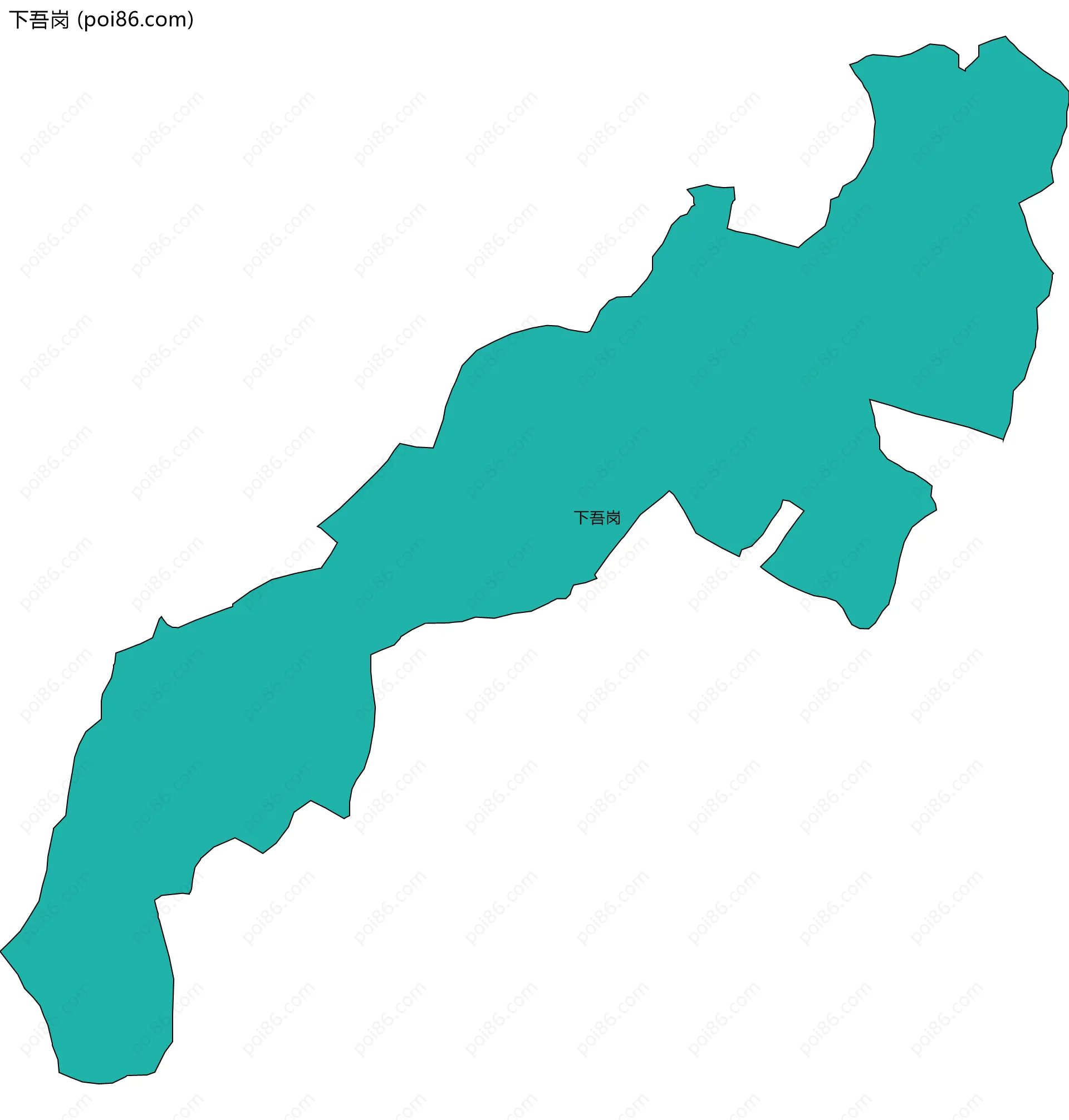 下吾岗边界地图