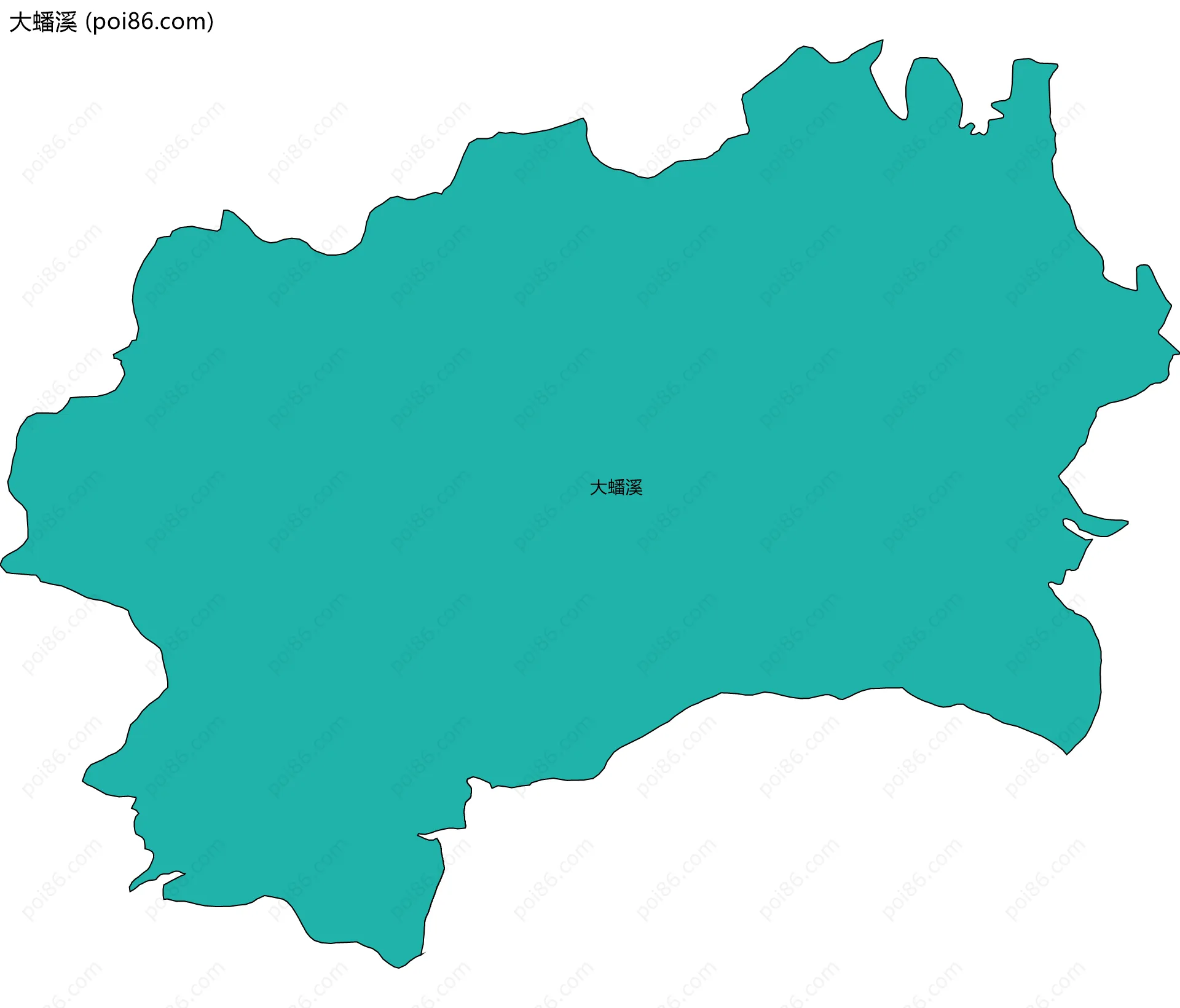 大蟠溪边界地图