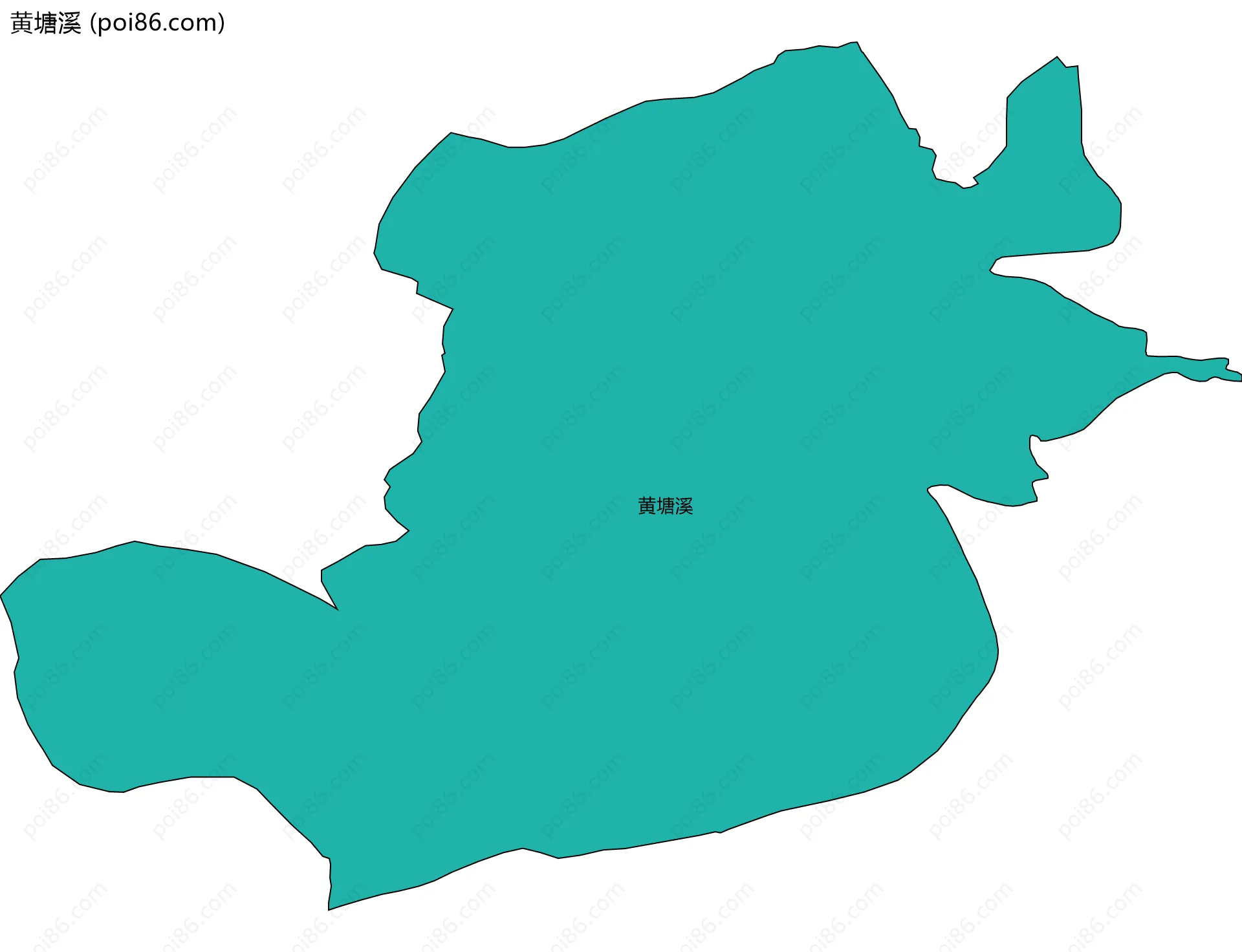 黄塘溪边界地图