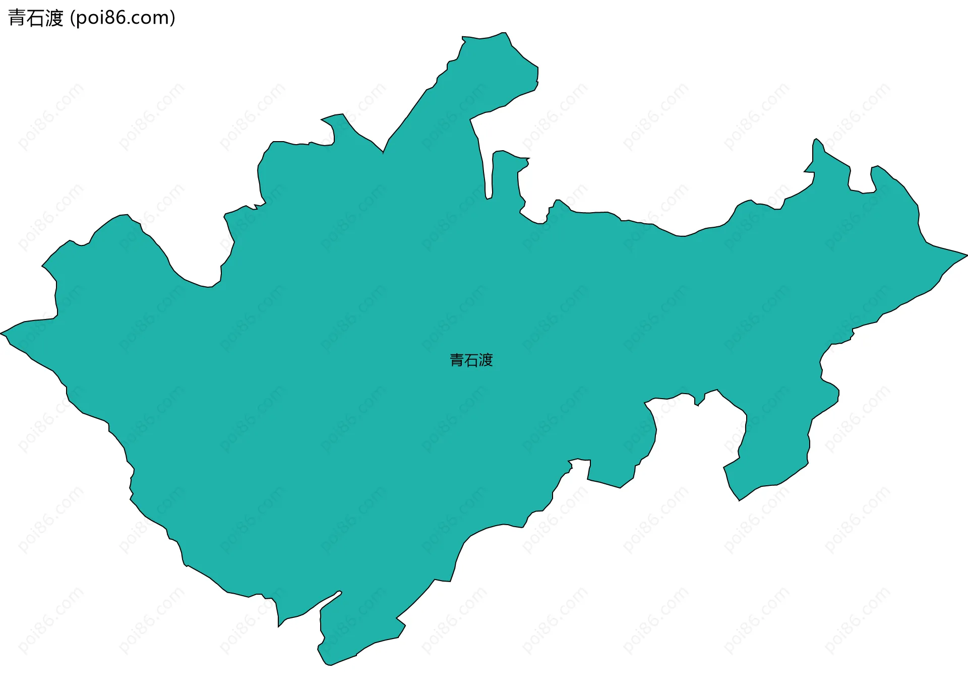 青石渡边界地图
