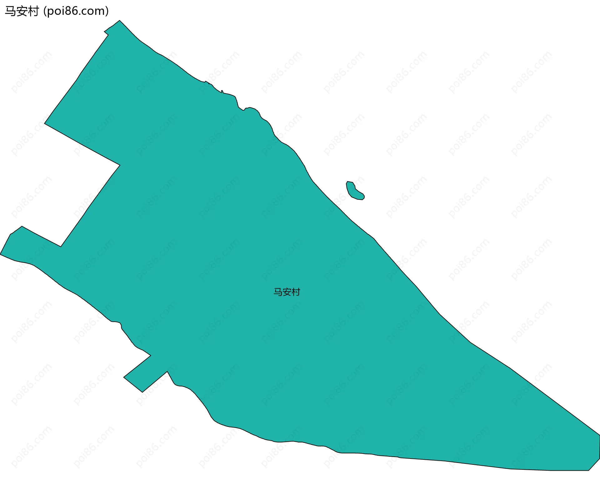 马安村边界地图
