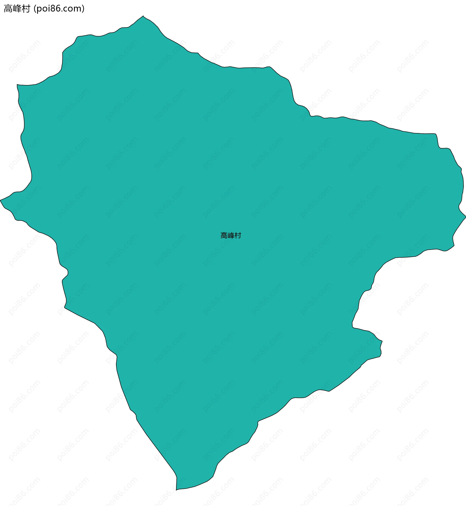 高峰村边界地图