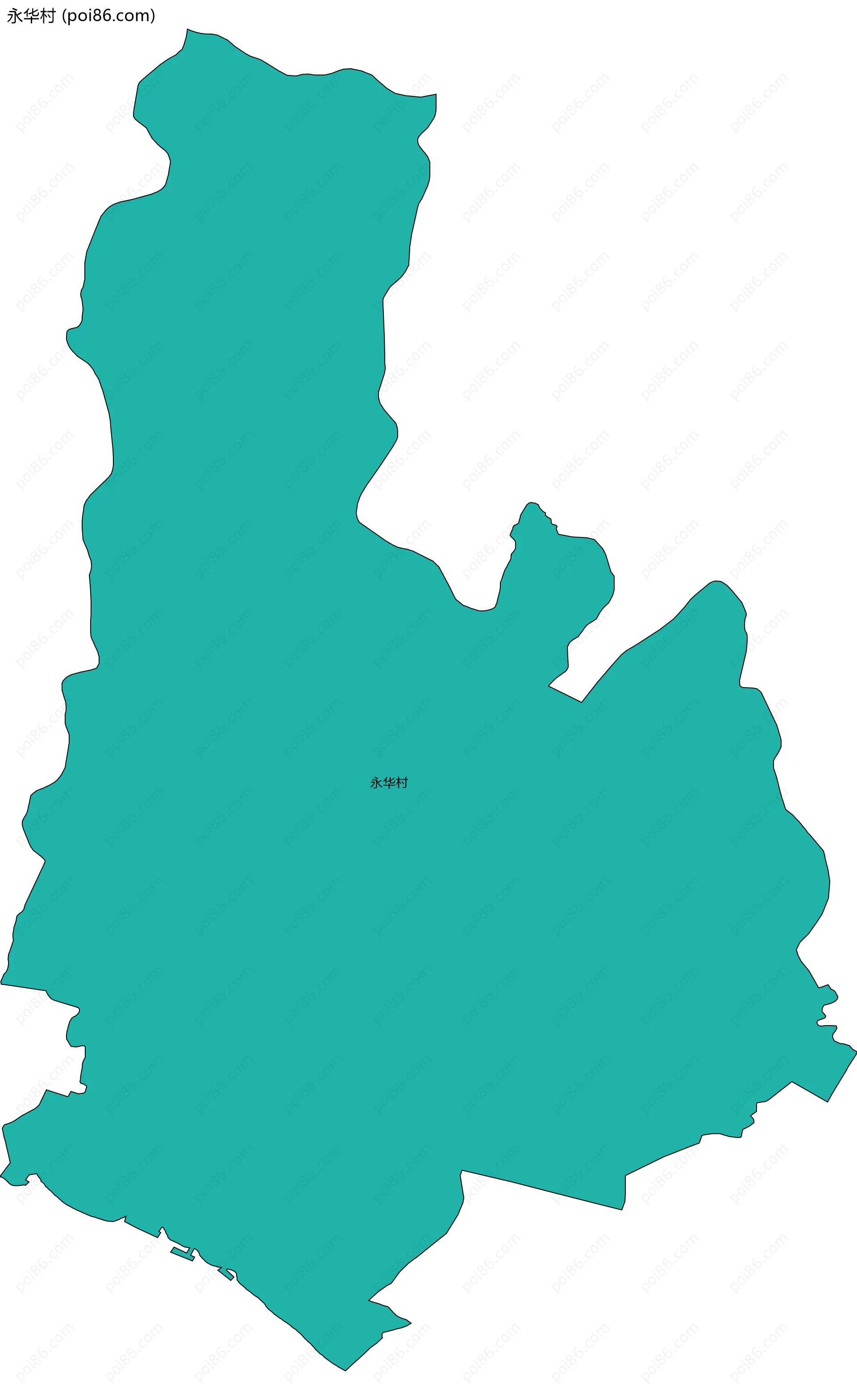 永华村边界地图