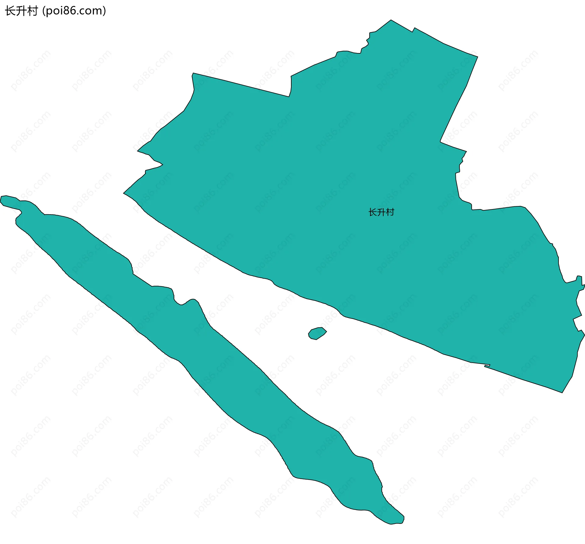 长升村边界地图