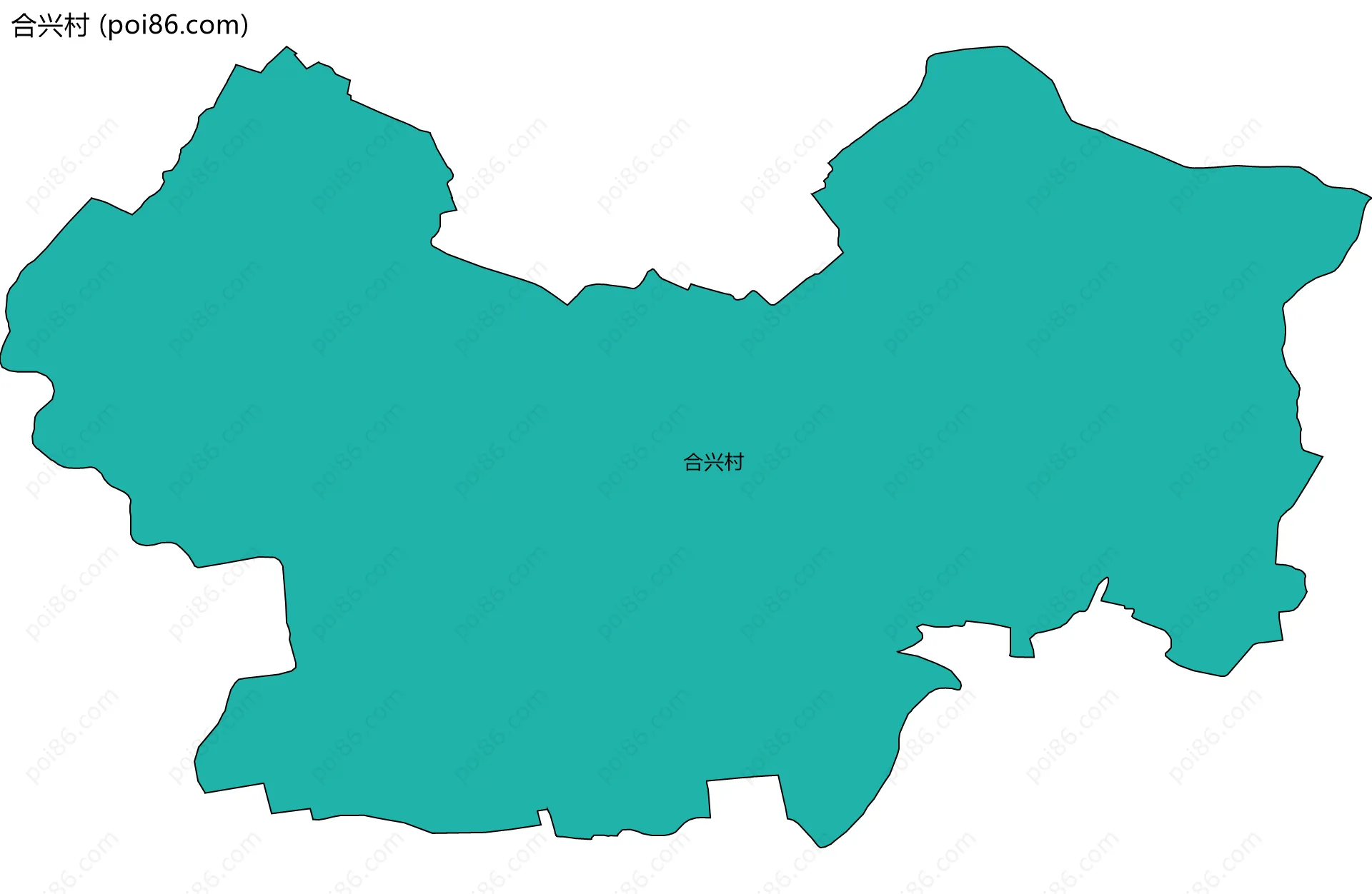 合兴村边界地图
